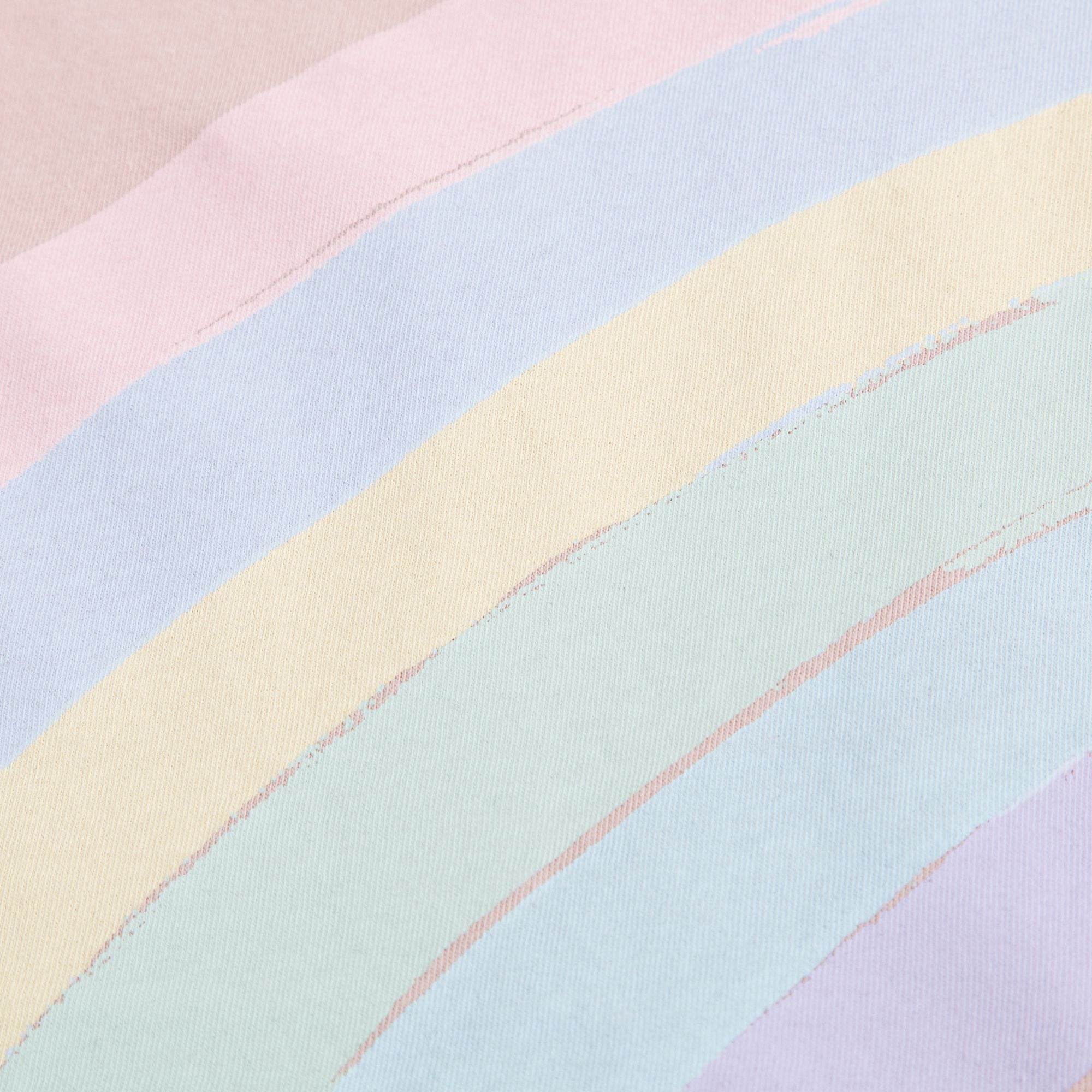 Girls Pink Rainbow Printed T-shirt