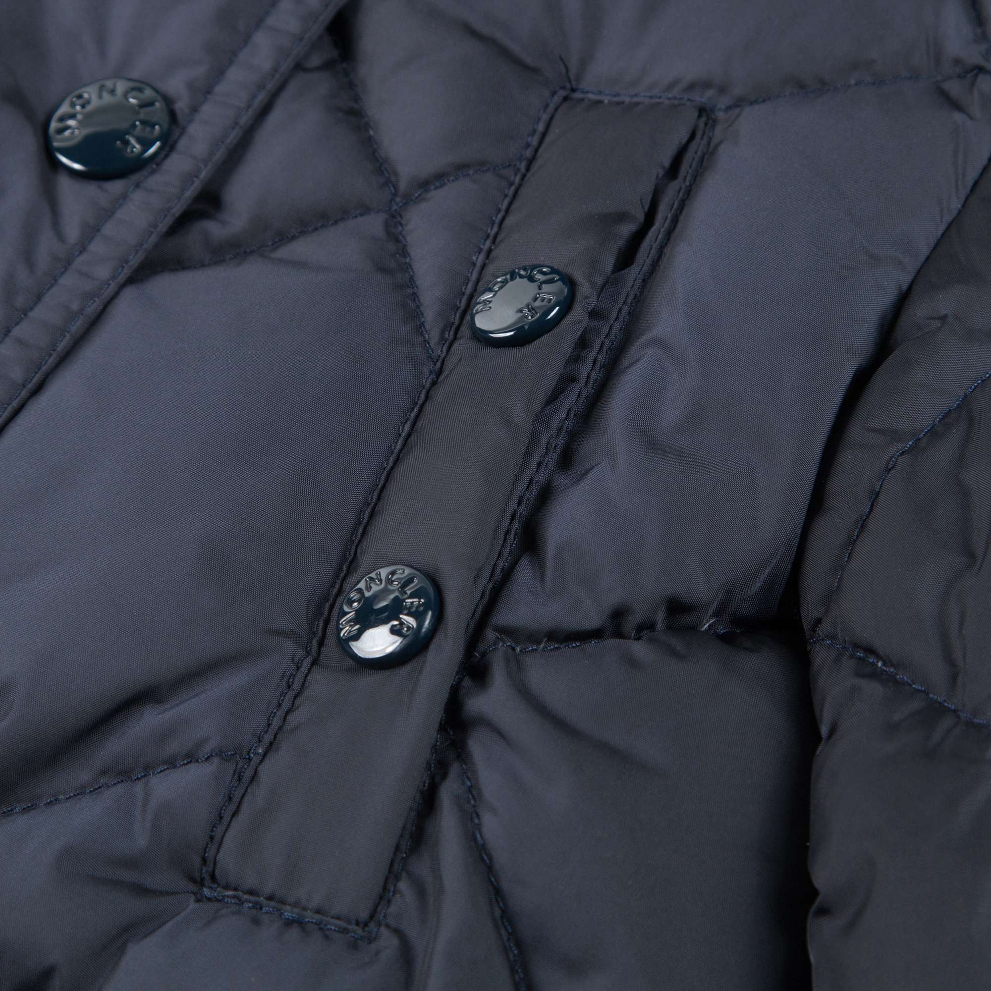 Girls  Navy  Blue  "Vauloge Giubbotto"  Coat