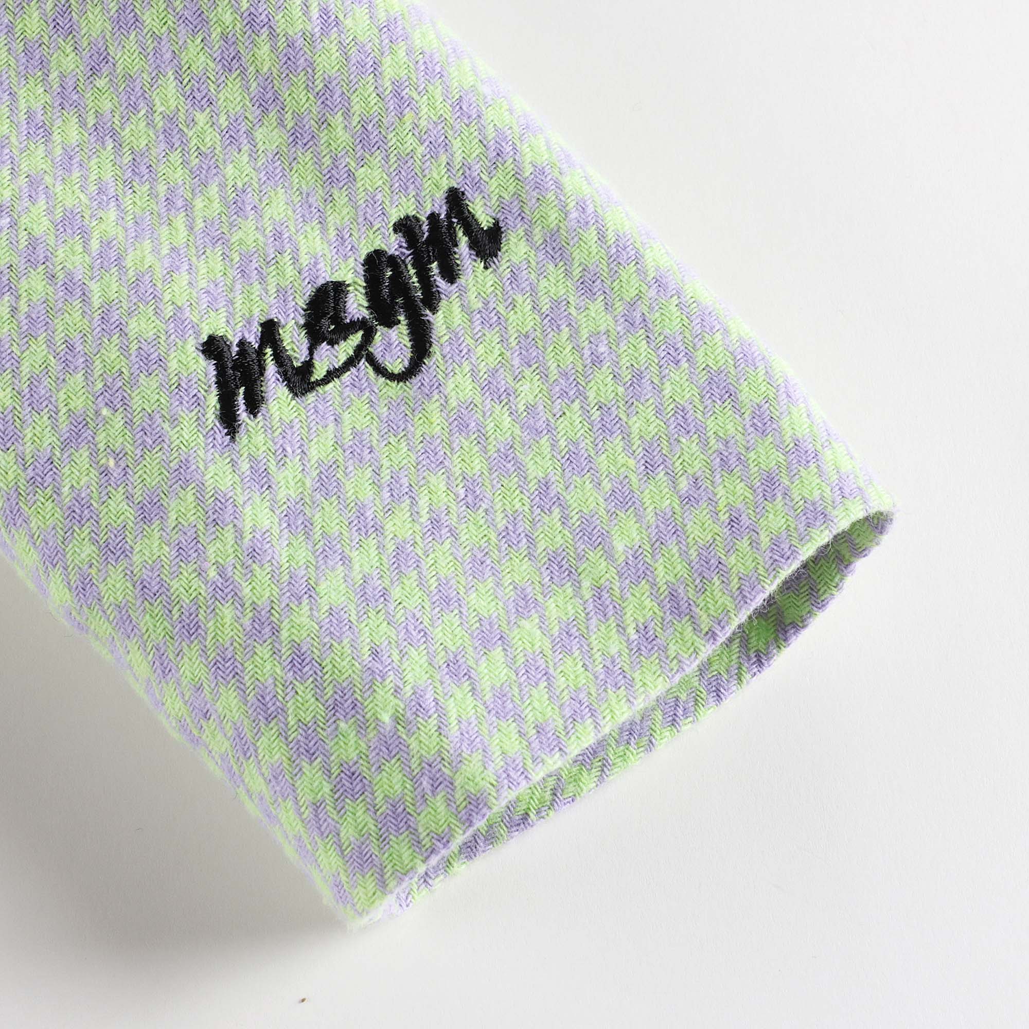 Girls Green Check Suit Coat