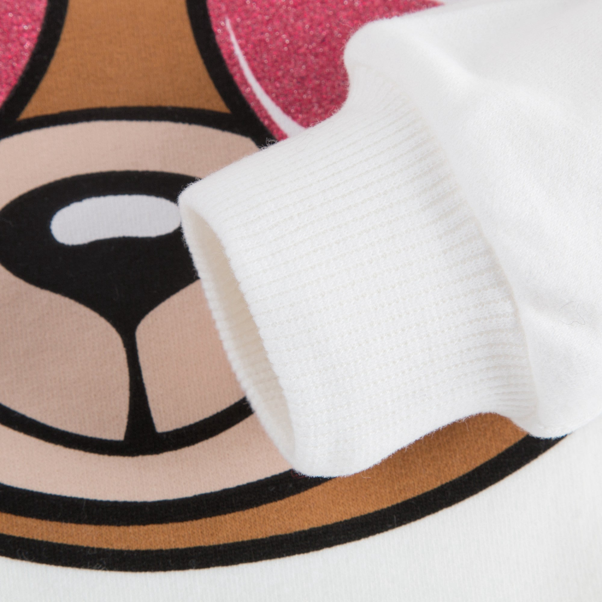 Girls Ivory Teddy Sweatshirt
