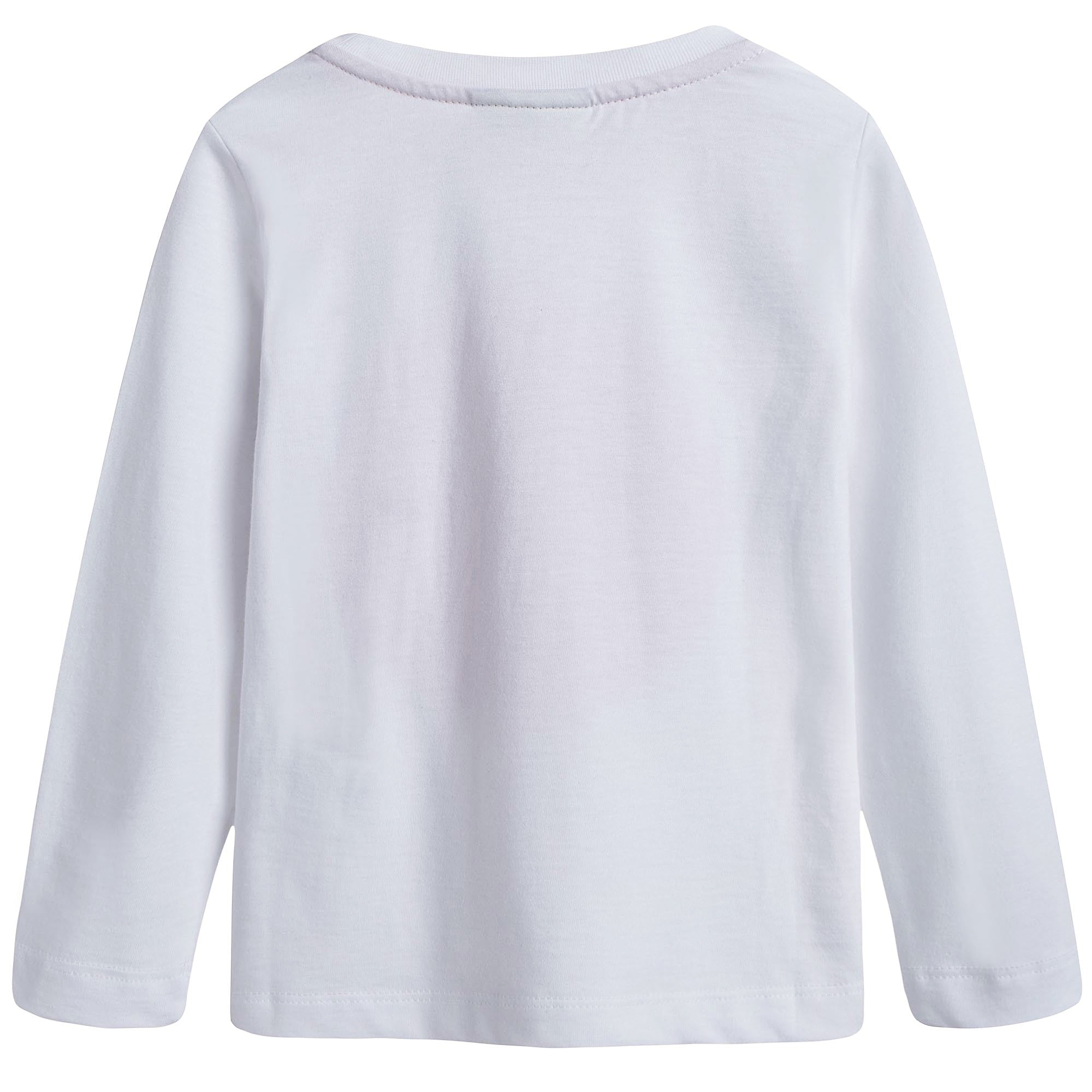 Girls White Cotton T-shirt