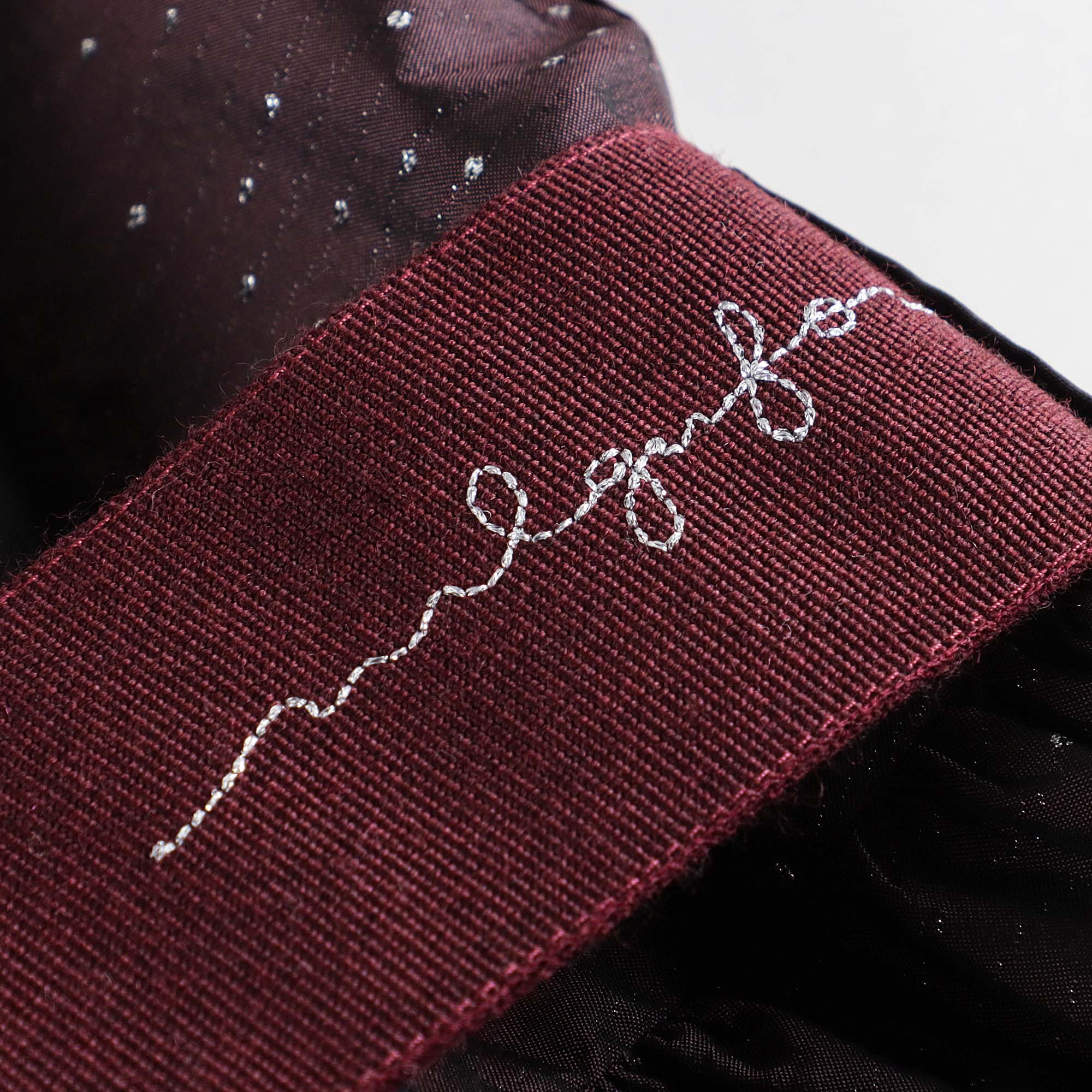 Girls Wine Red Glitter Dress