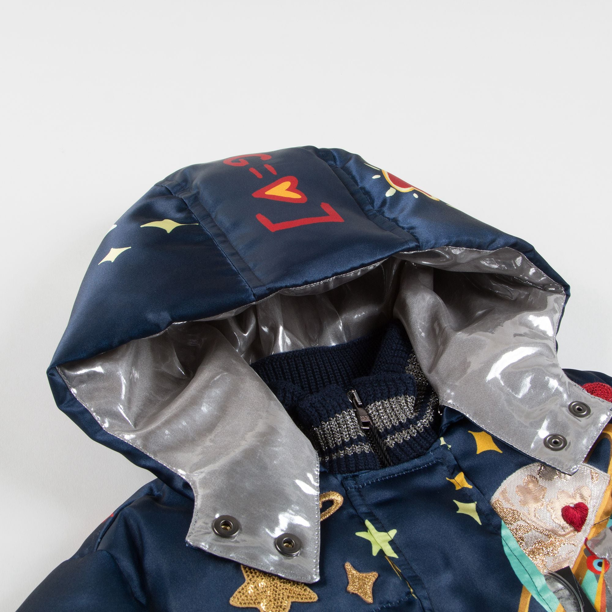 Baby  Girls  Mirror Blue  Polyester   Coat