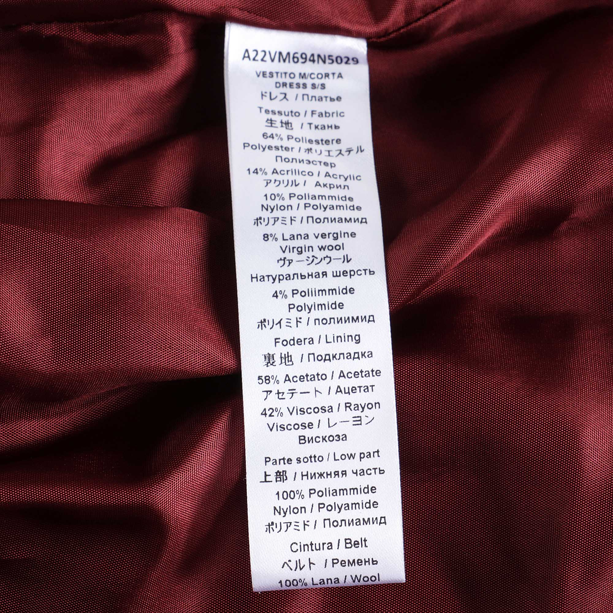 Girls Wine Red Glitter Dress