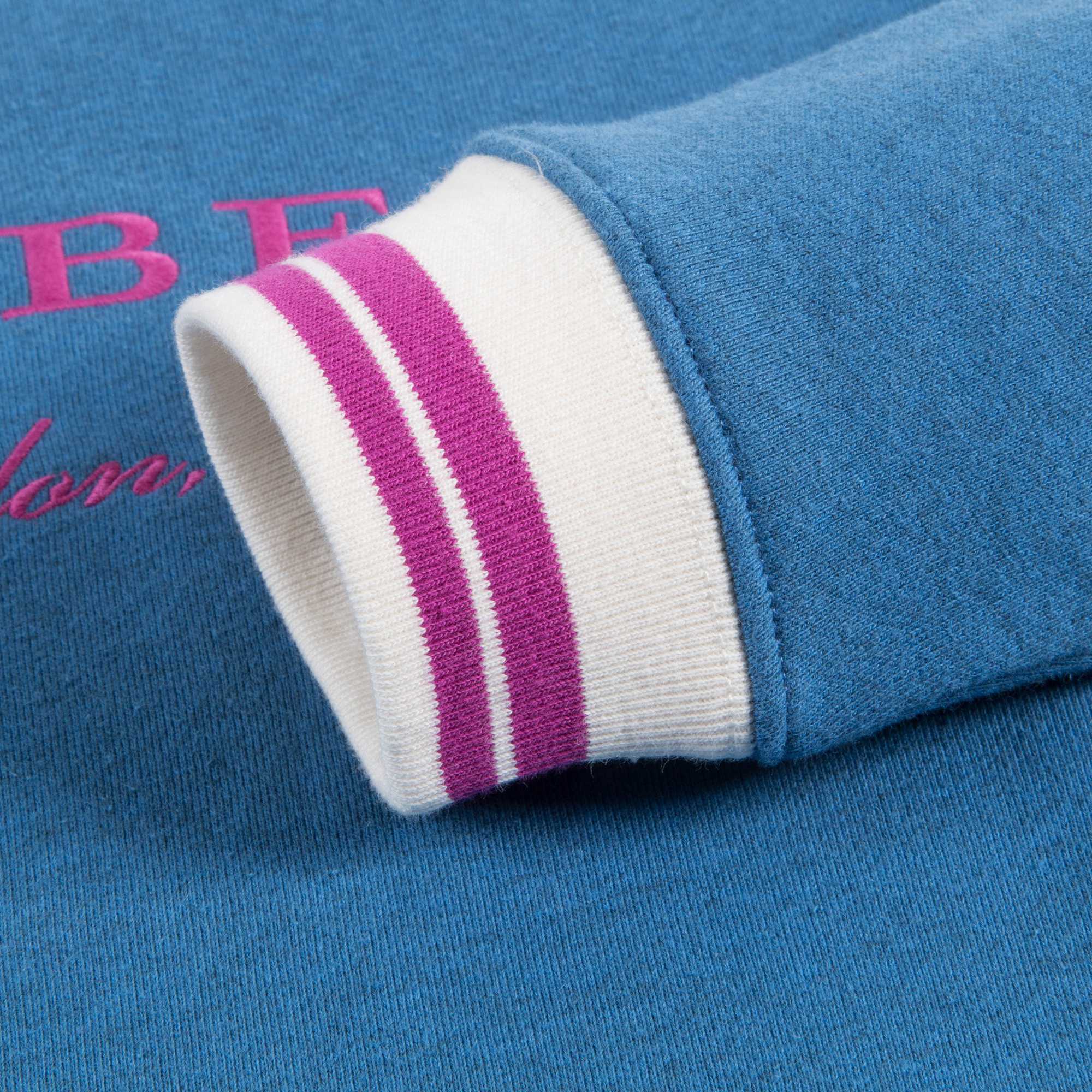 Girls Hydrangea Blue Cotton Sweatshirt