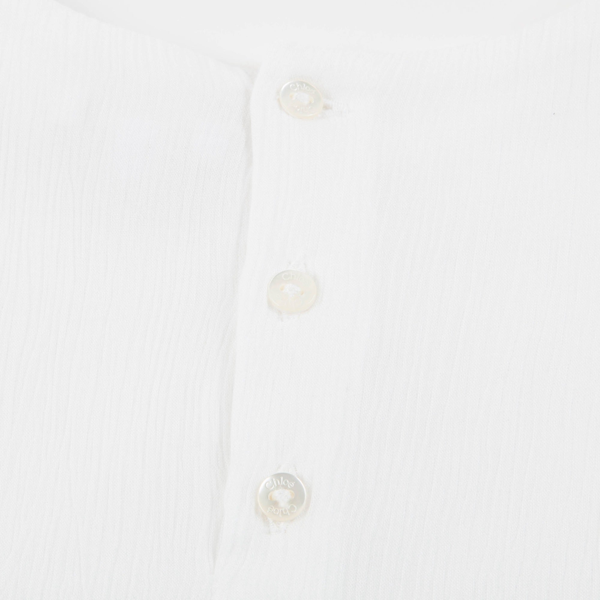 Baby Girls Off White Viscose Blouse