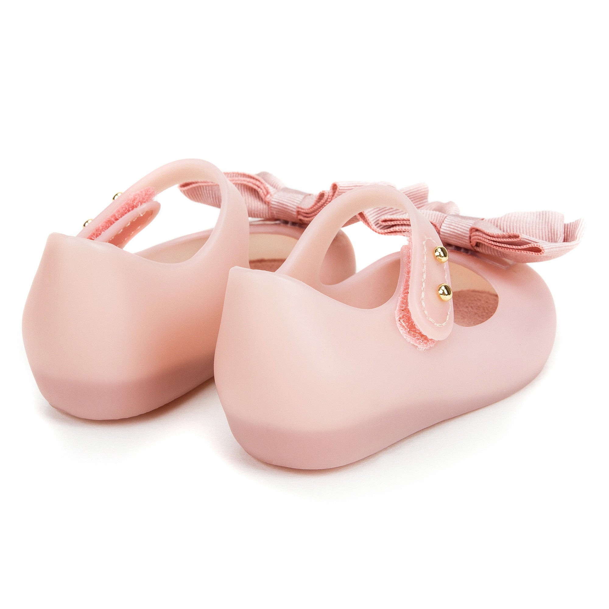 Girls Pink Jelly Shoes with Bow
