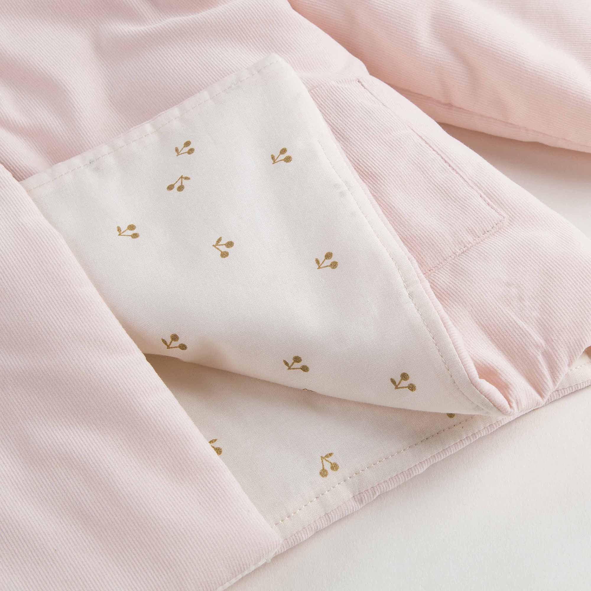 Baby Girls Light Pink Hooded Cotton Coat - CÉMAROSE | Children's Fashion Store - 7