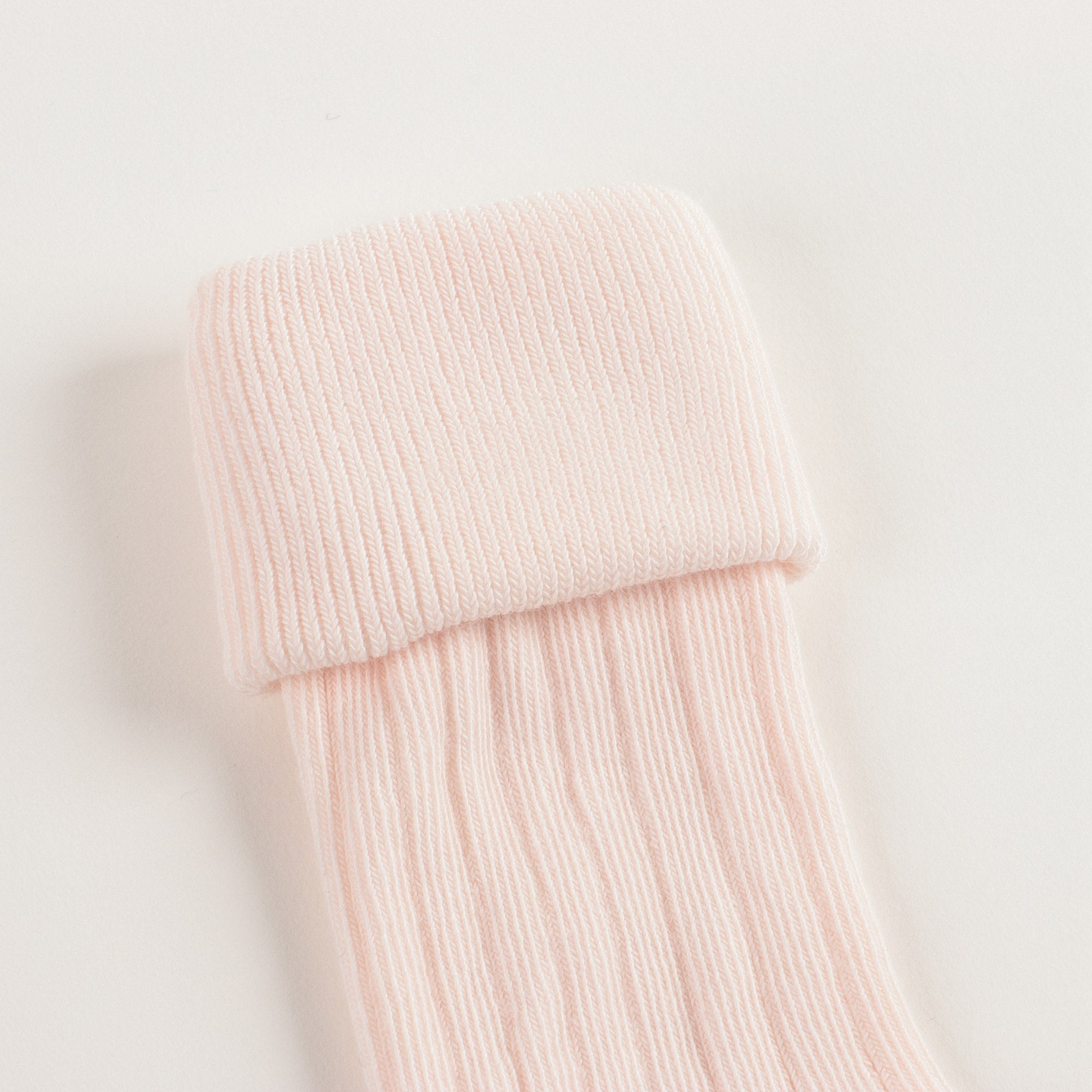 女童淡粉色棉袜