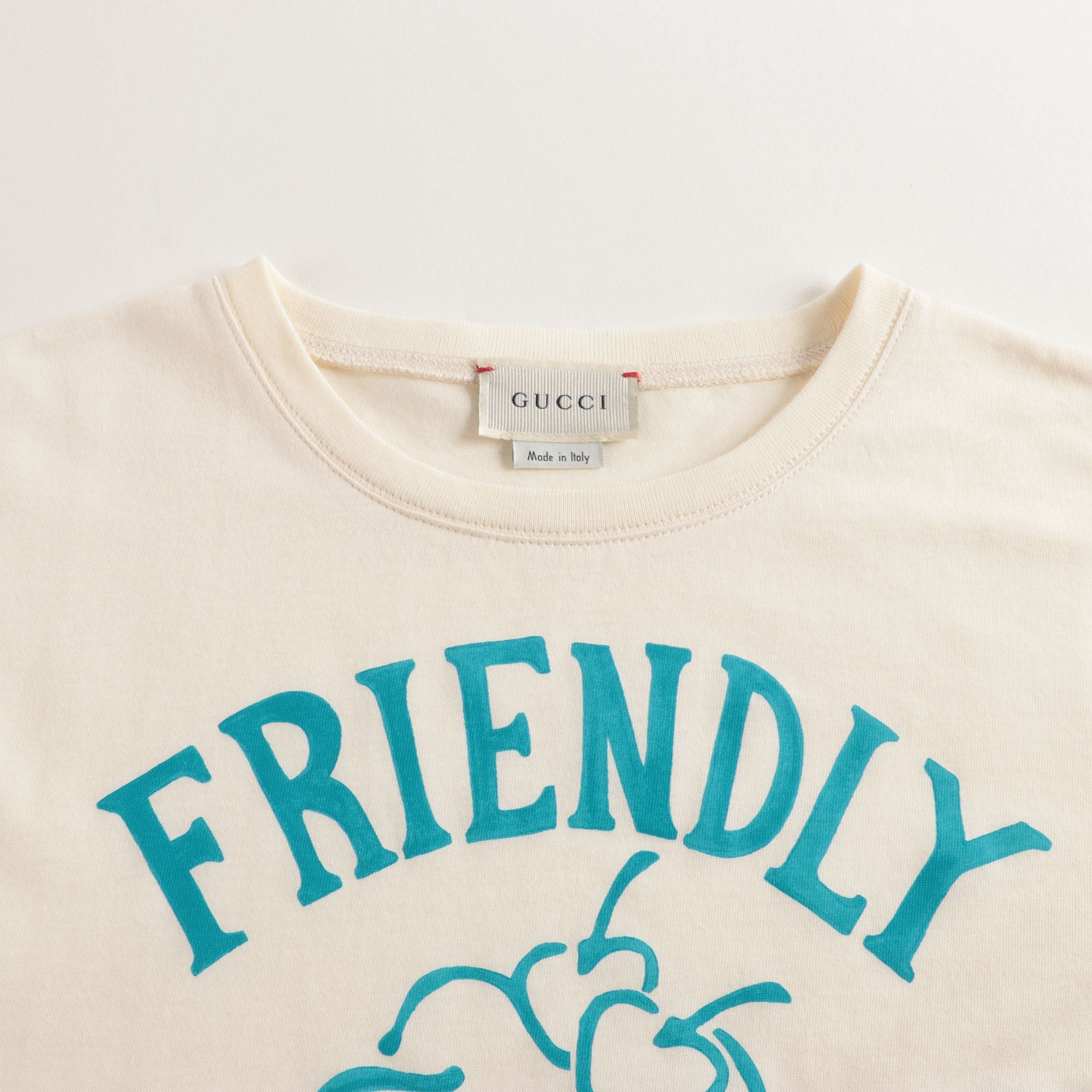 Girls White Logo Cotton T-shirt