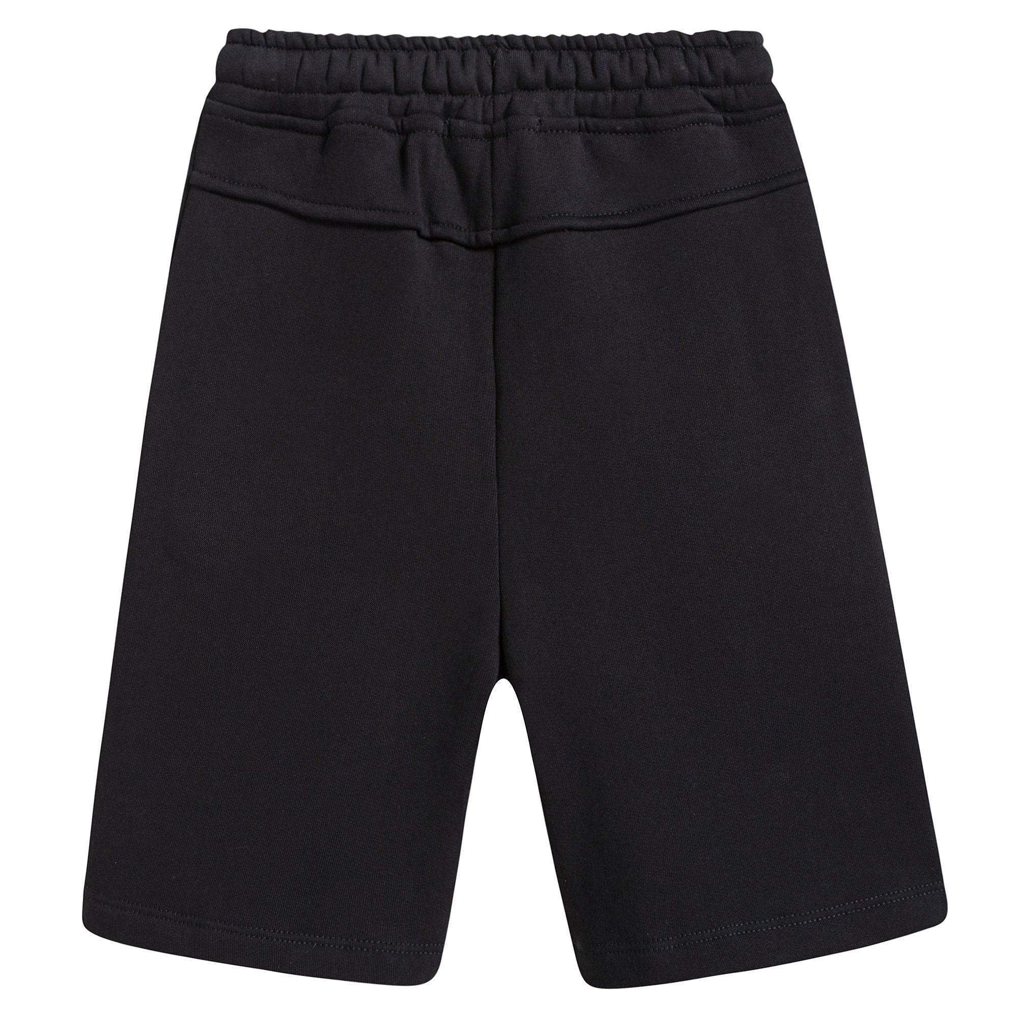 Girls Black Cotton Shorts