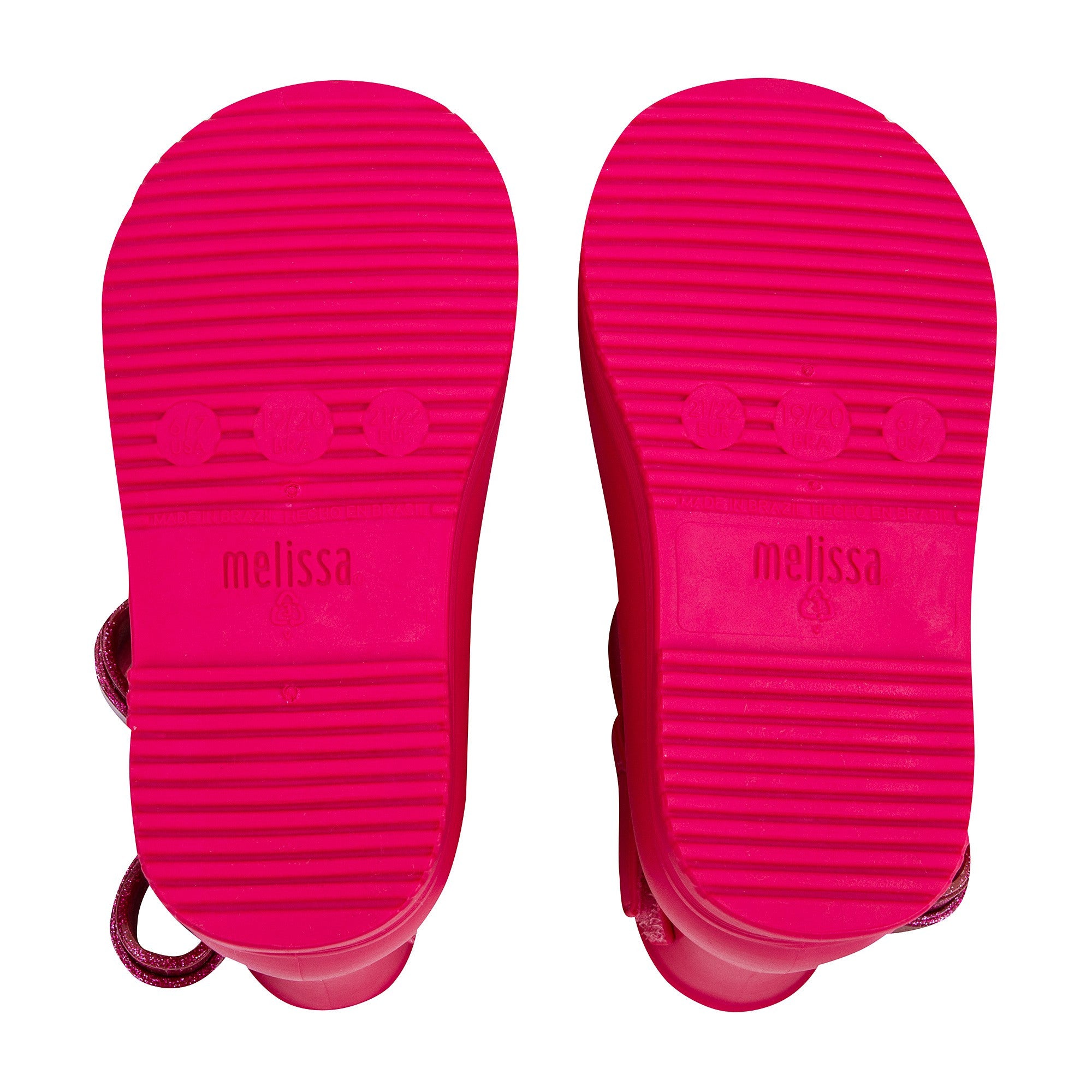 Girls Dark Pink Jelly Rainshoes with Bow