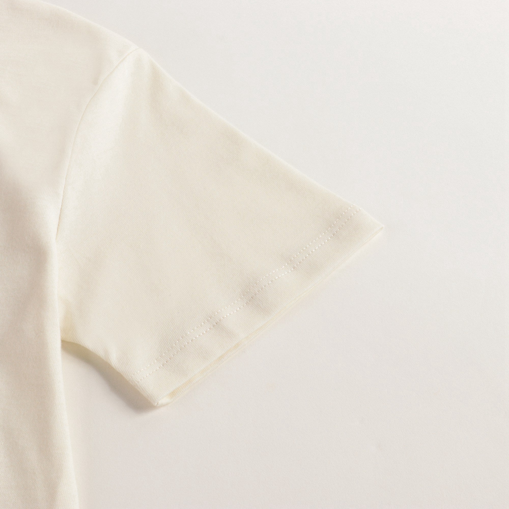 Girls Beige Printing Cotton T-shirt