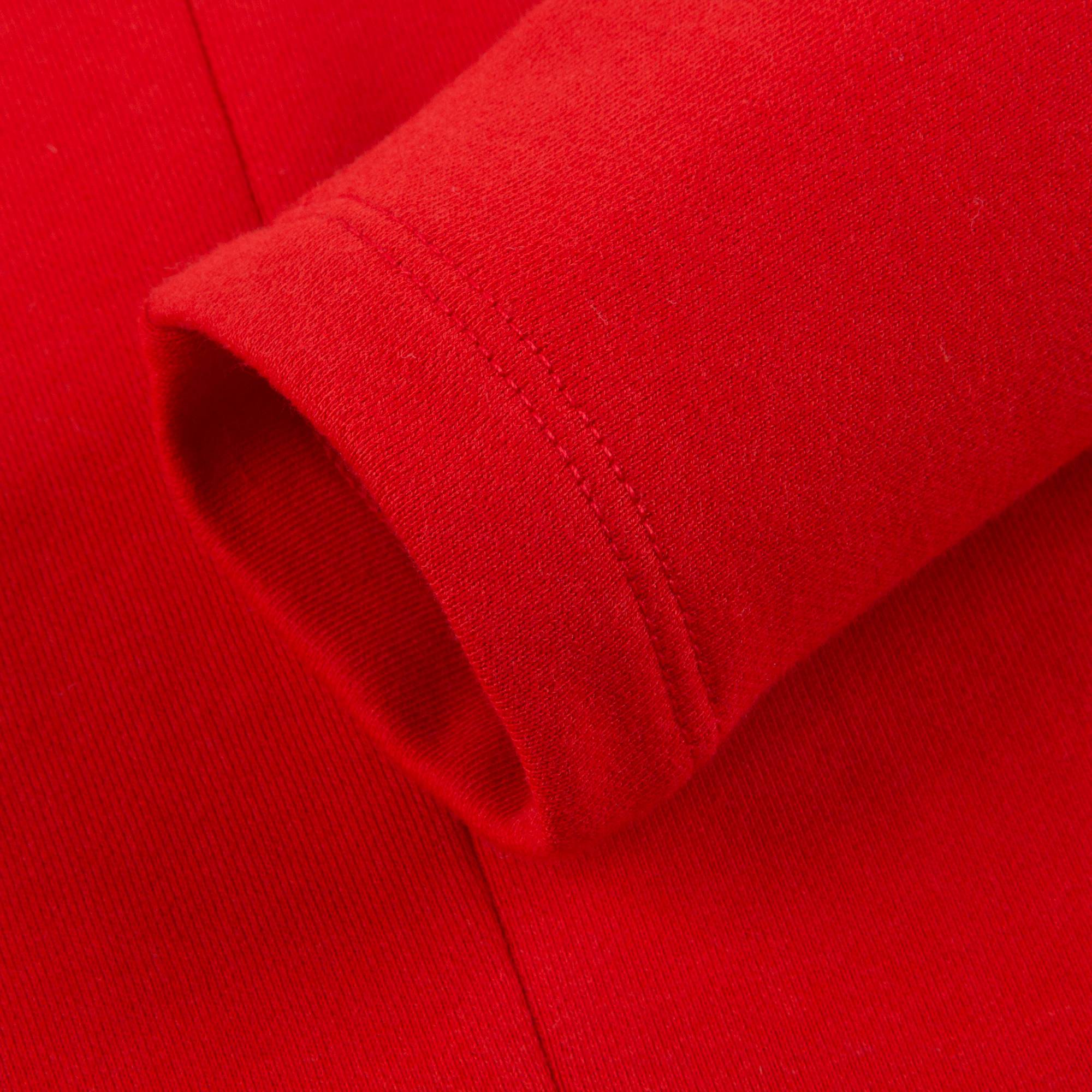 Girls Flame Red Cotton Sweater