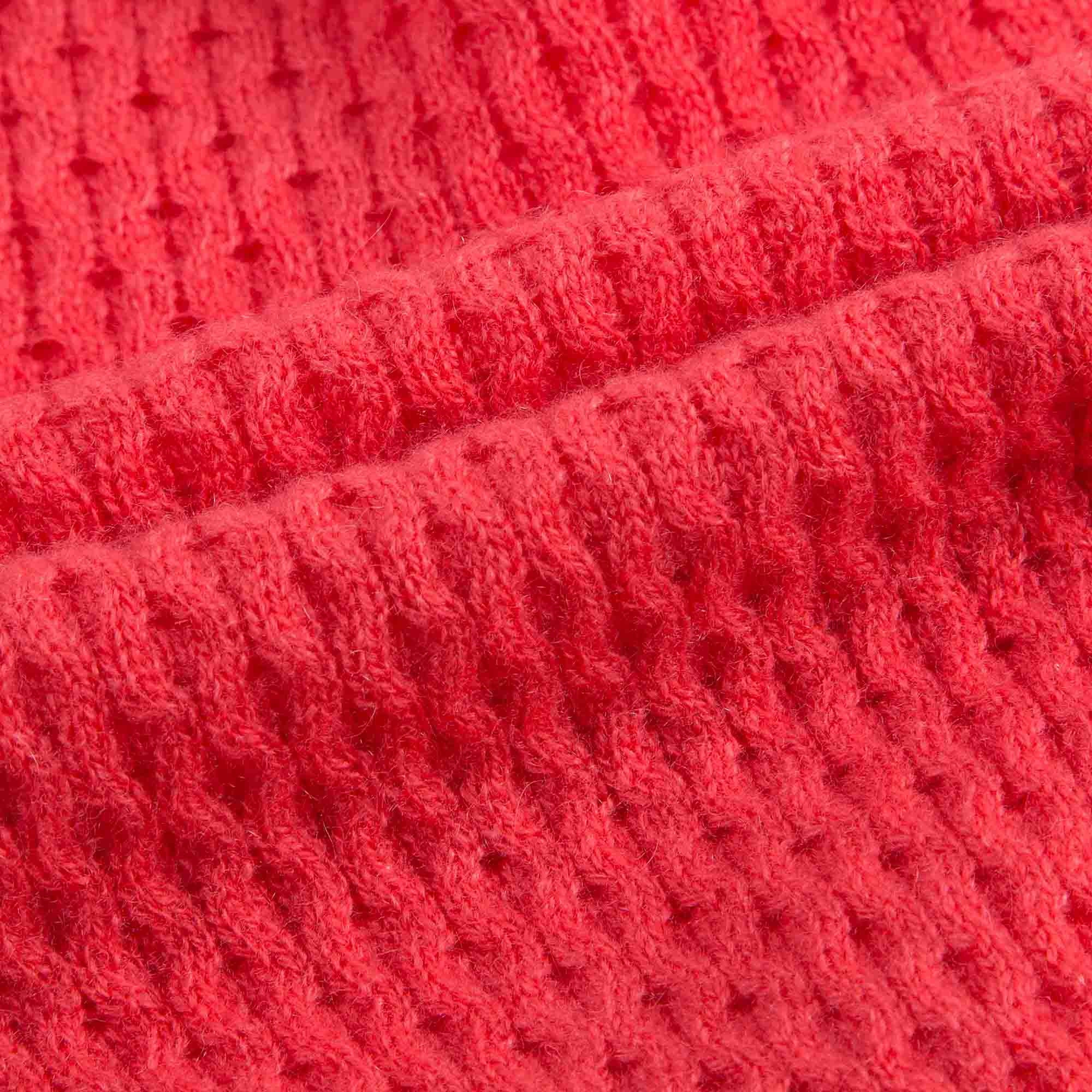 Girls Red Cashmere Cardigan - CÉMAROSE | Children's Fashion Store - 6