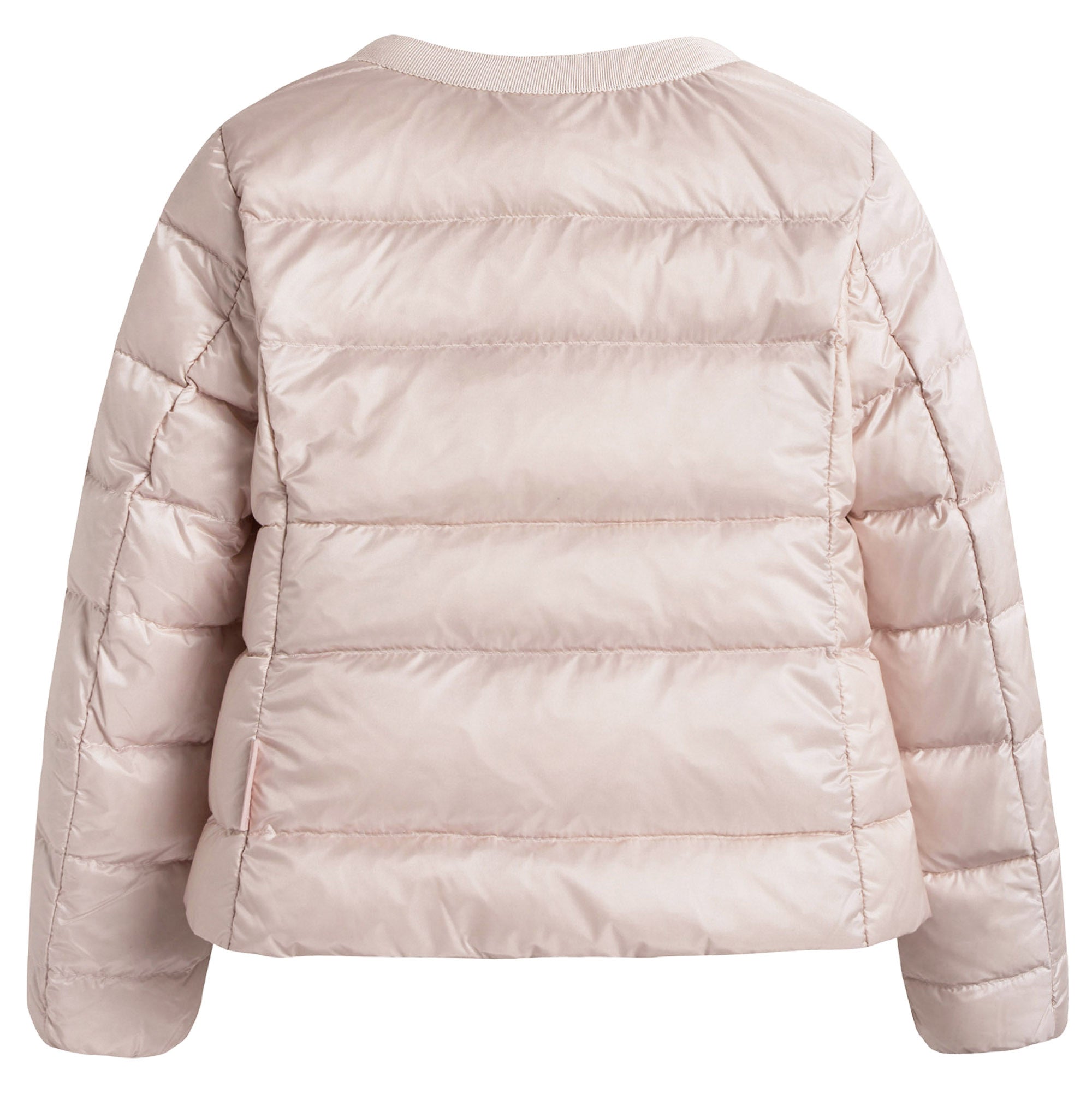 Girls Pink Patch Trims Down Padded Jacket