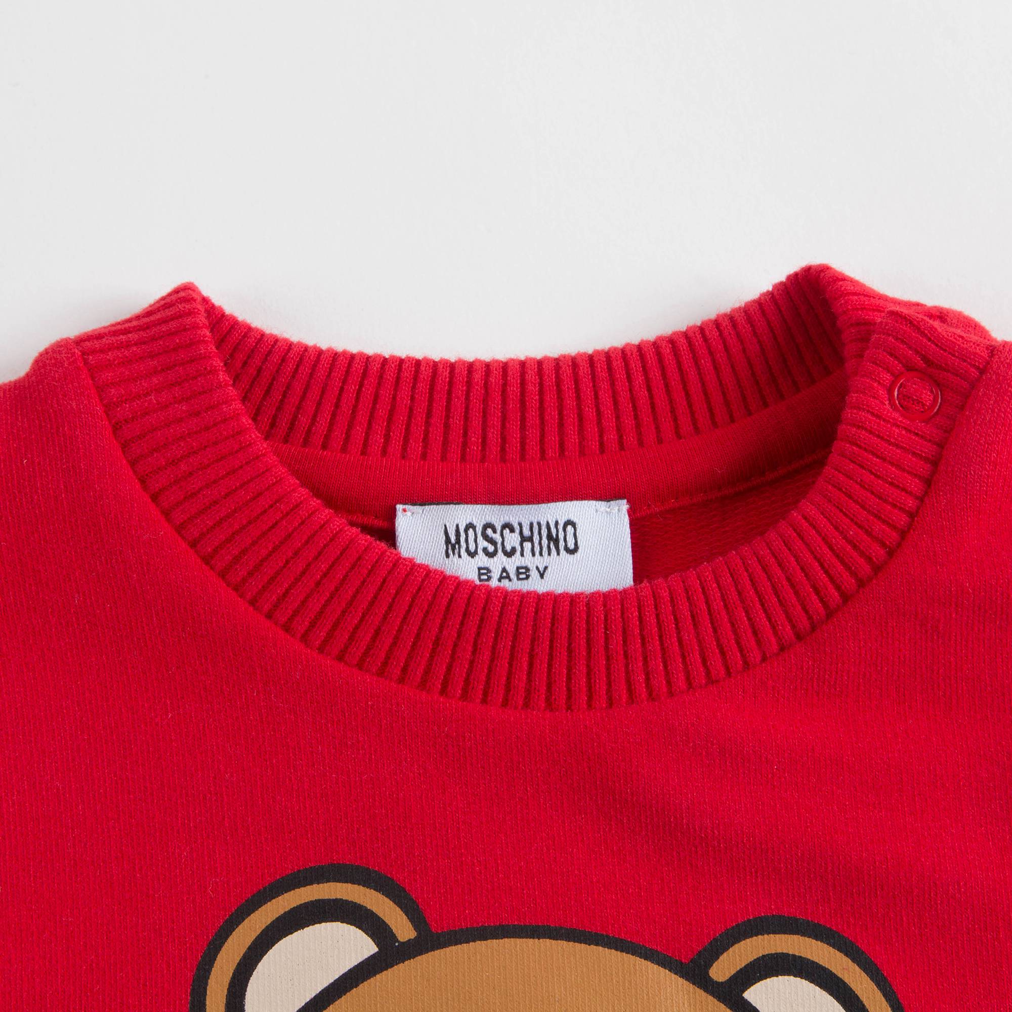 Baby Poppy Red Cotton Sweatshirt