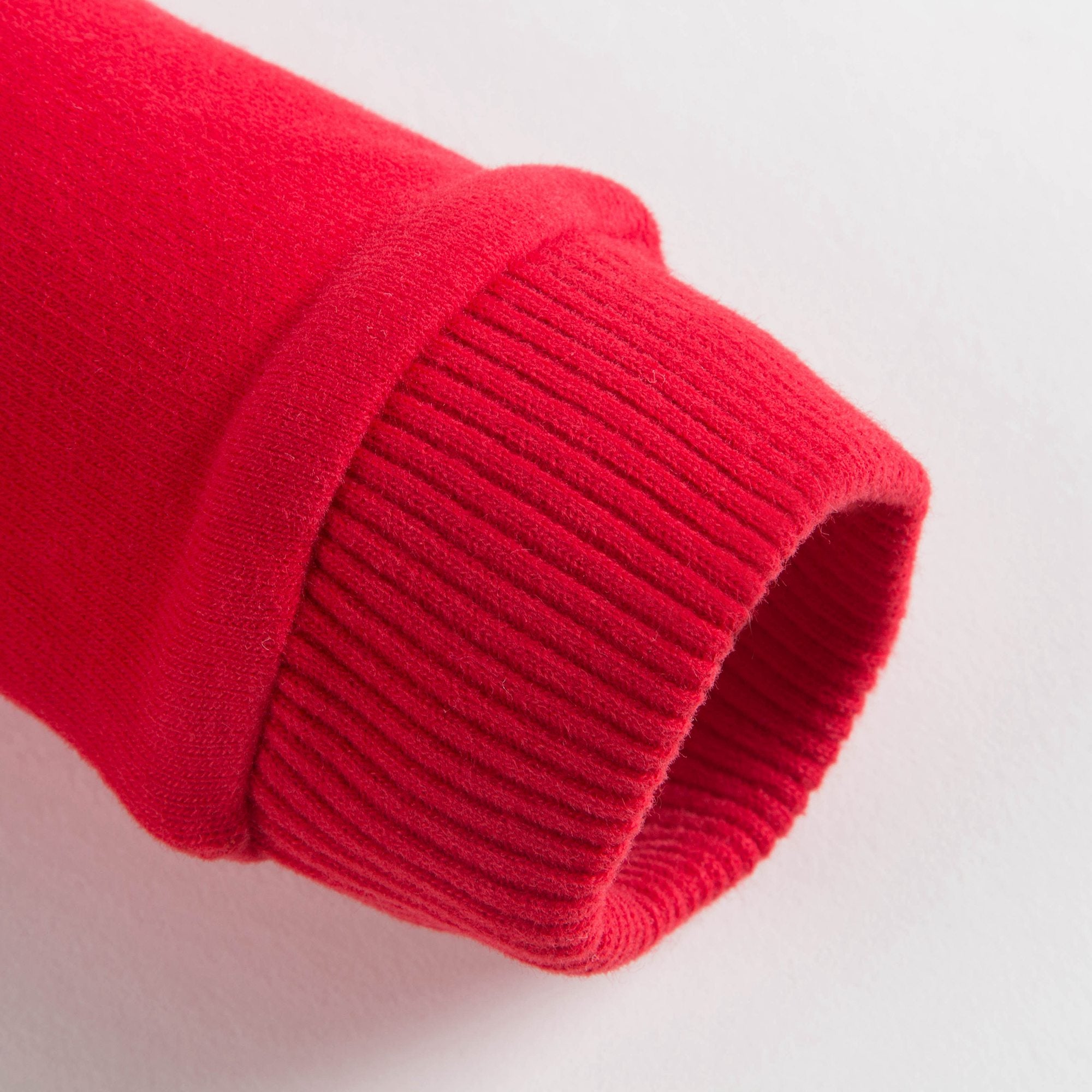 Baby Poppy Red Cotton Sweatshirt