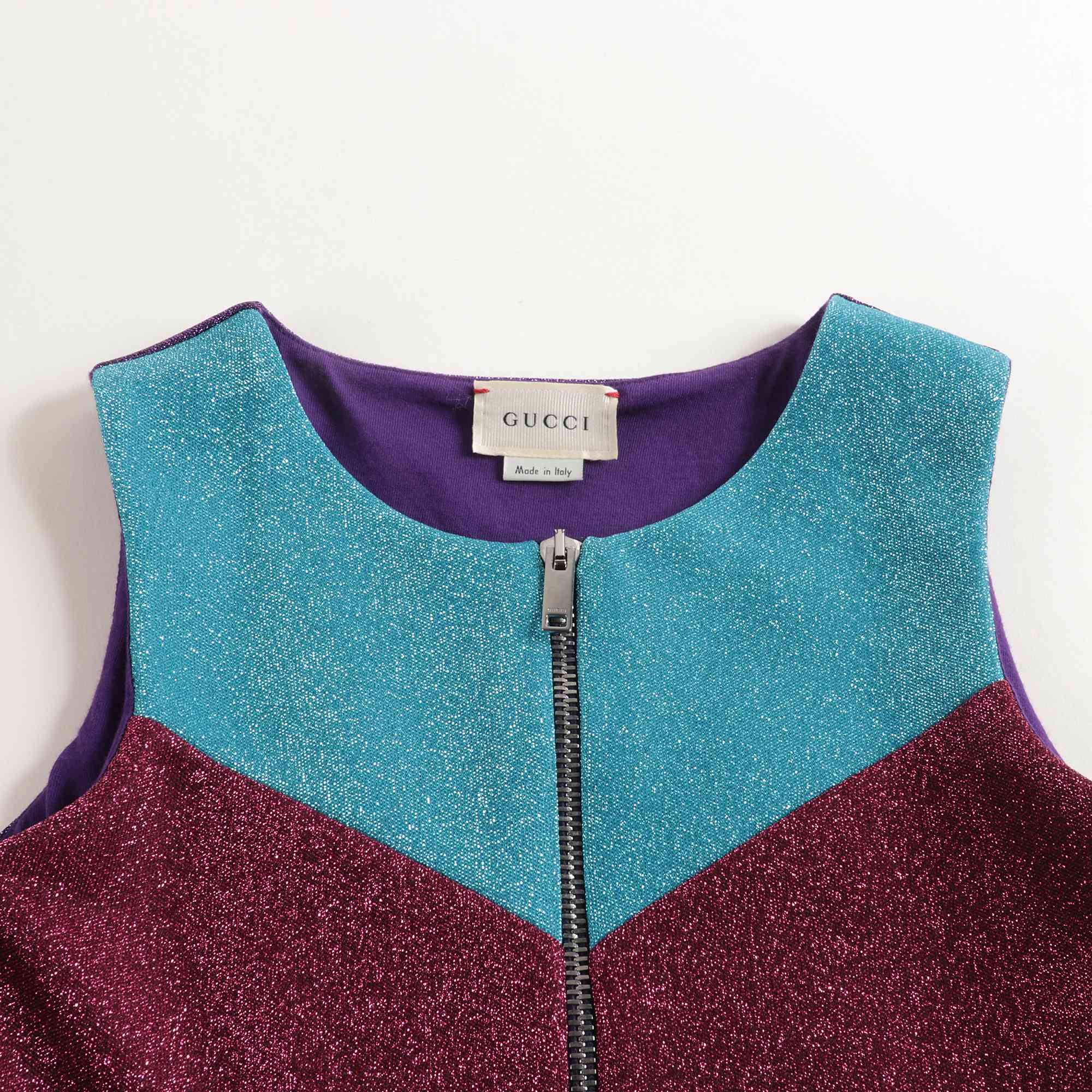 Girls Turquoise Logo Dress