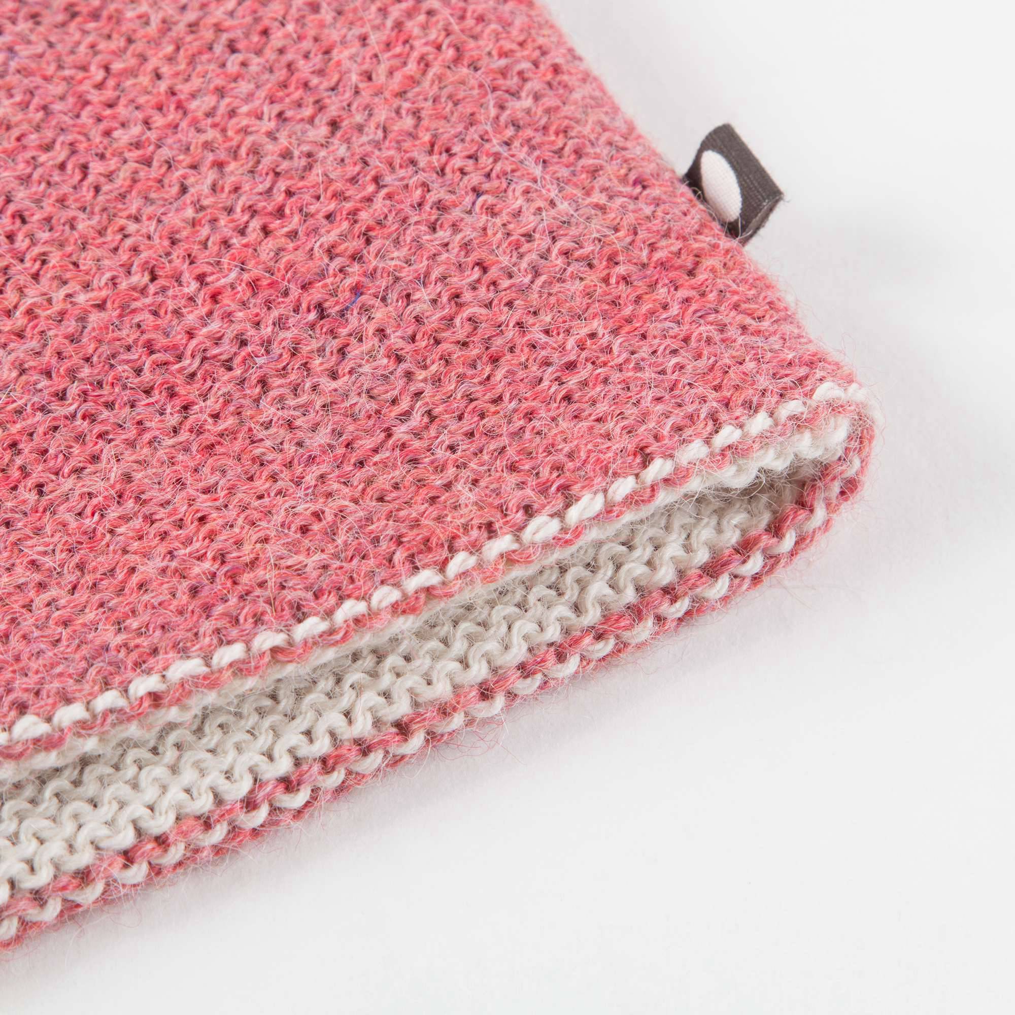 Baby Rose Pink Bunny Alpaca Hooded Sweater