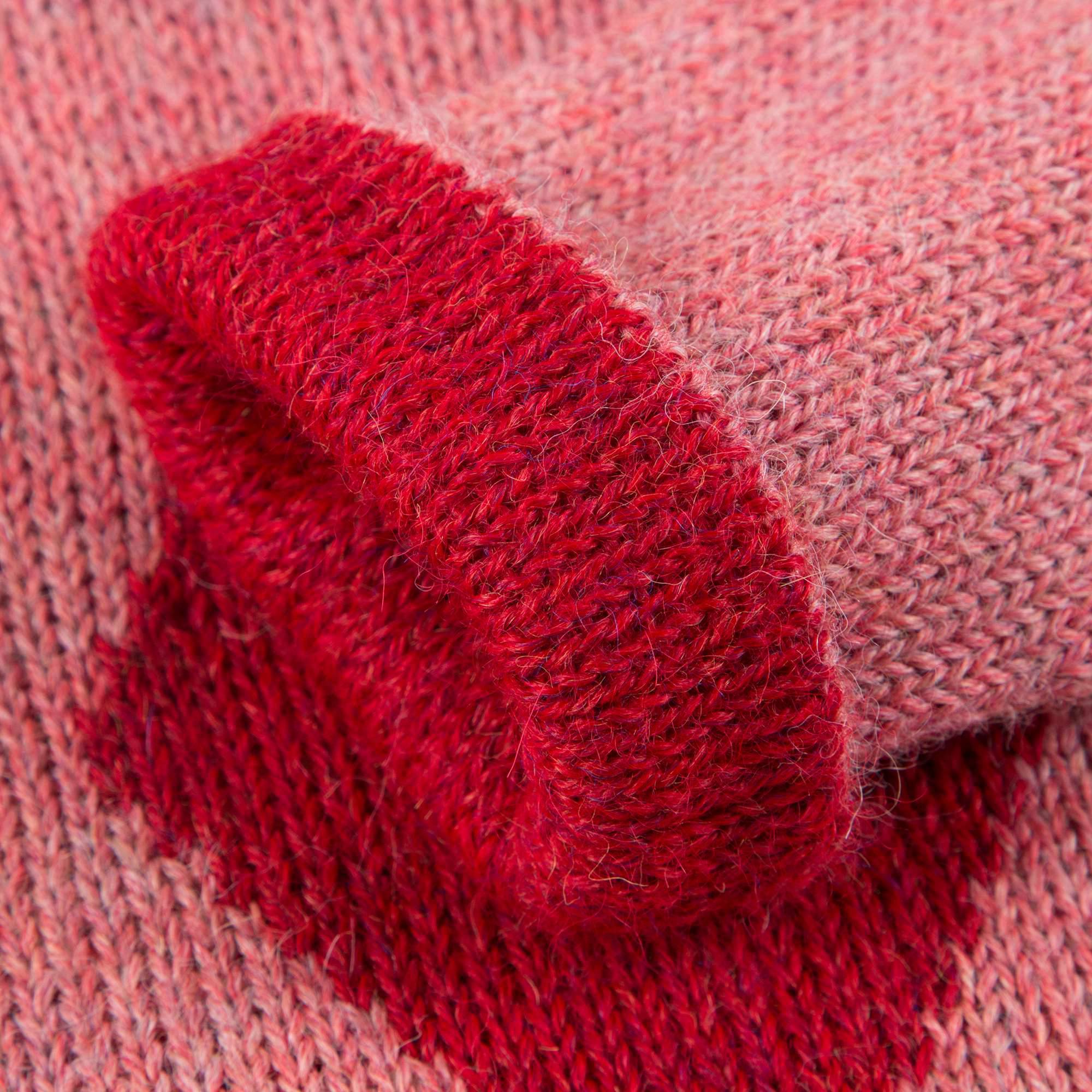 Baby Rose Pink ' I Heart ' Alpaca Hooded Sweater