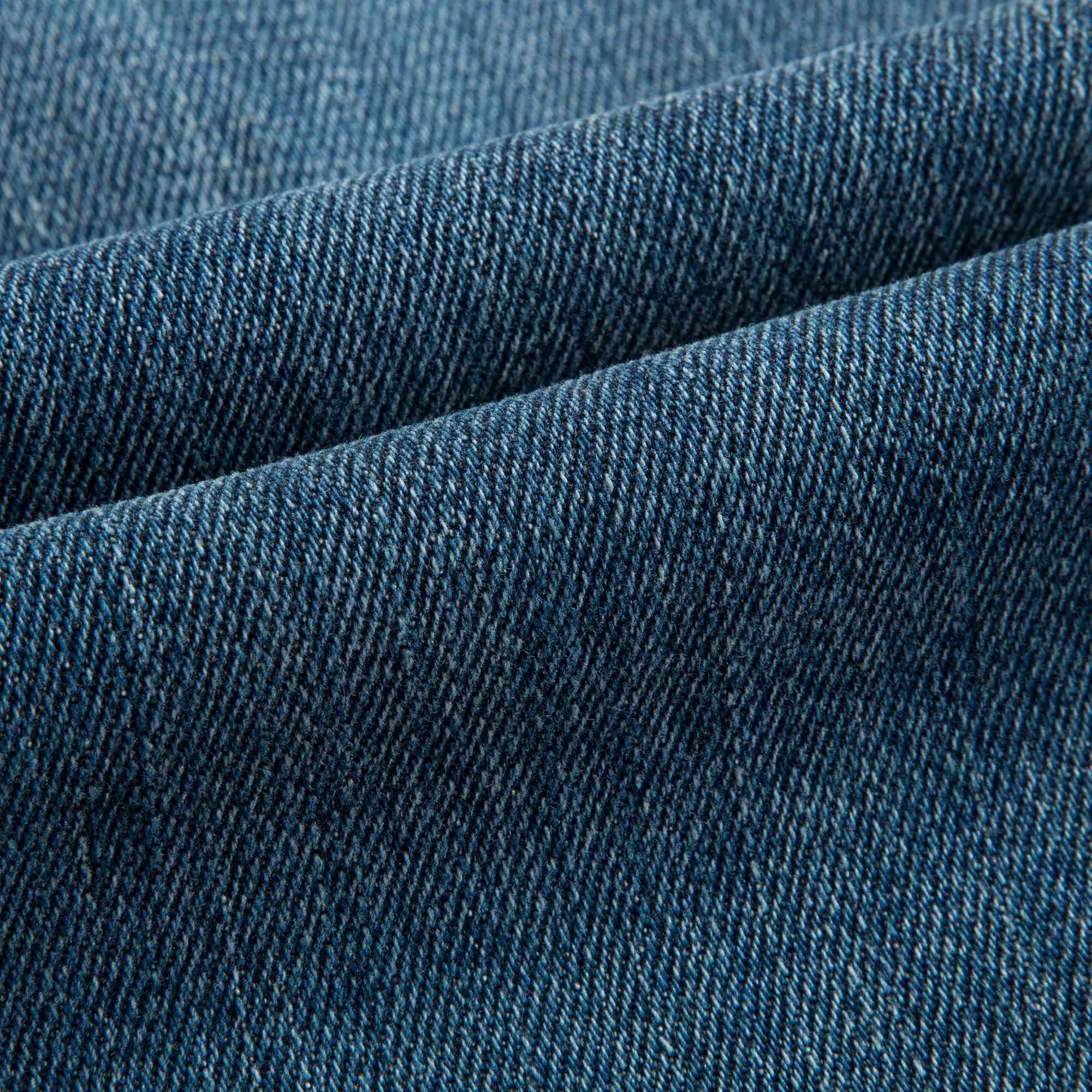 Girls Mid Indigo Cotton Trousers