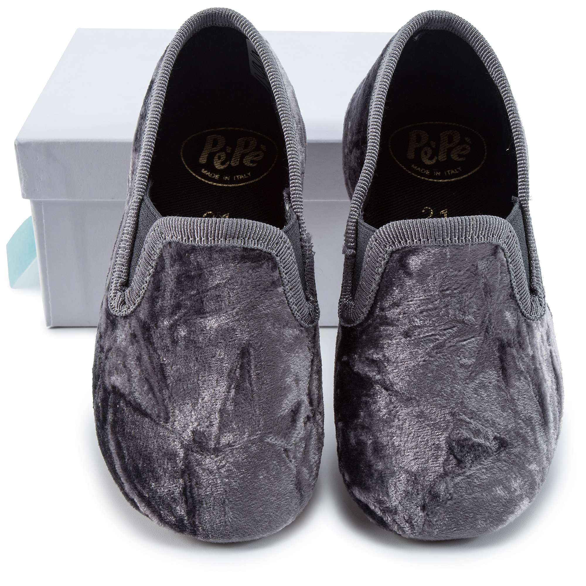 Girls Grey Loafers