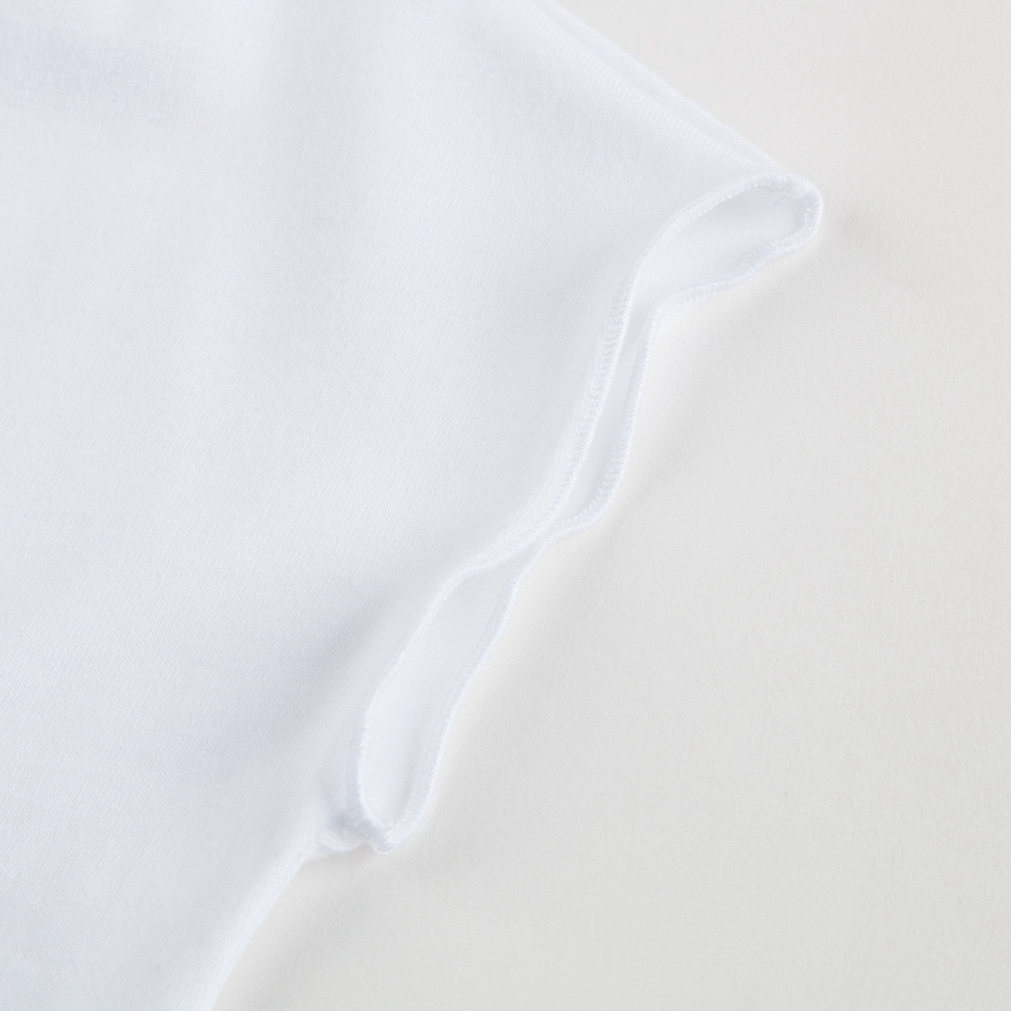 Baby Girls White Cotton T-shirt
