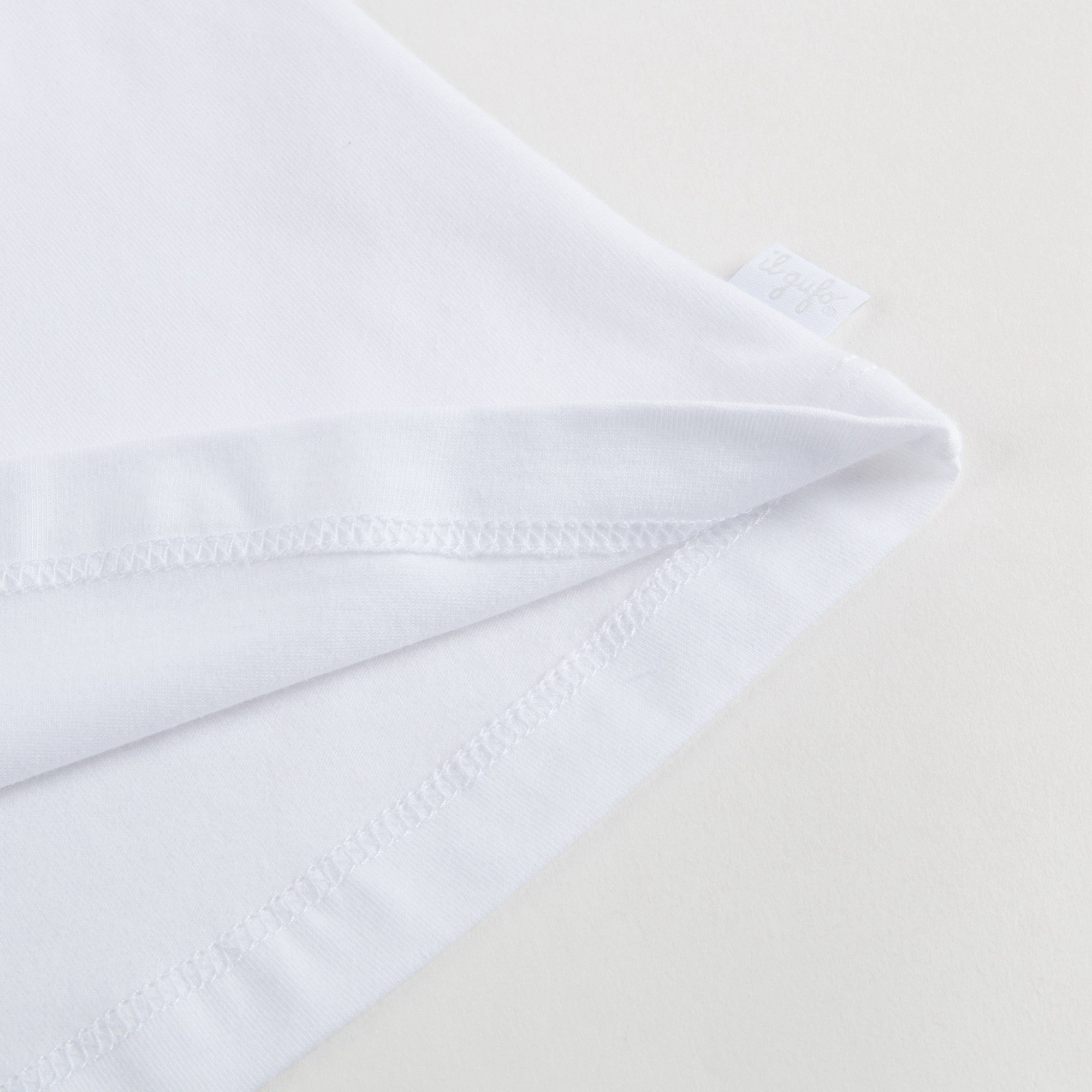 Baby Girls White Cotton T-shirt