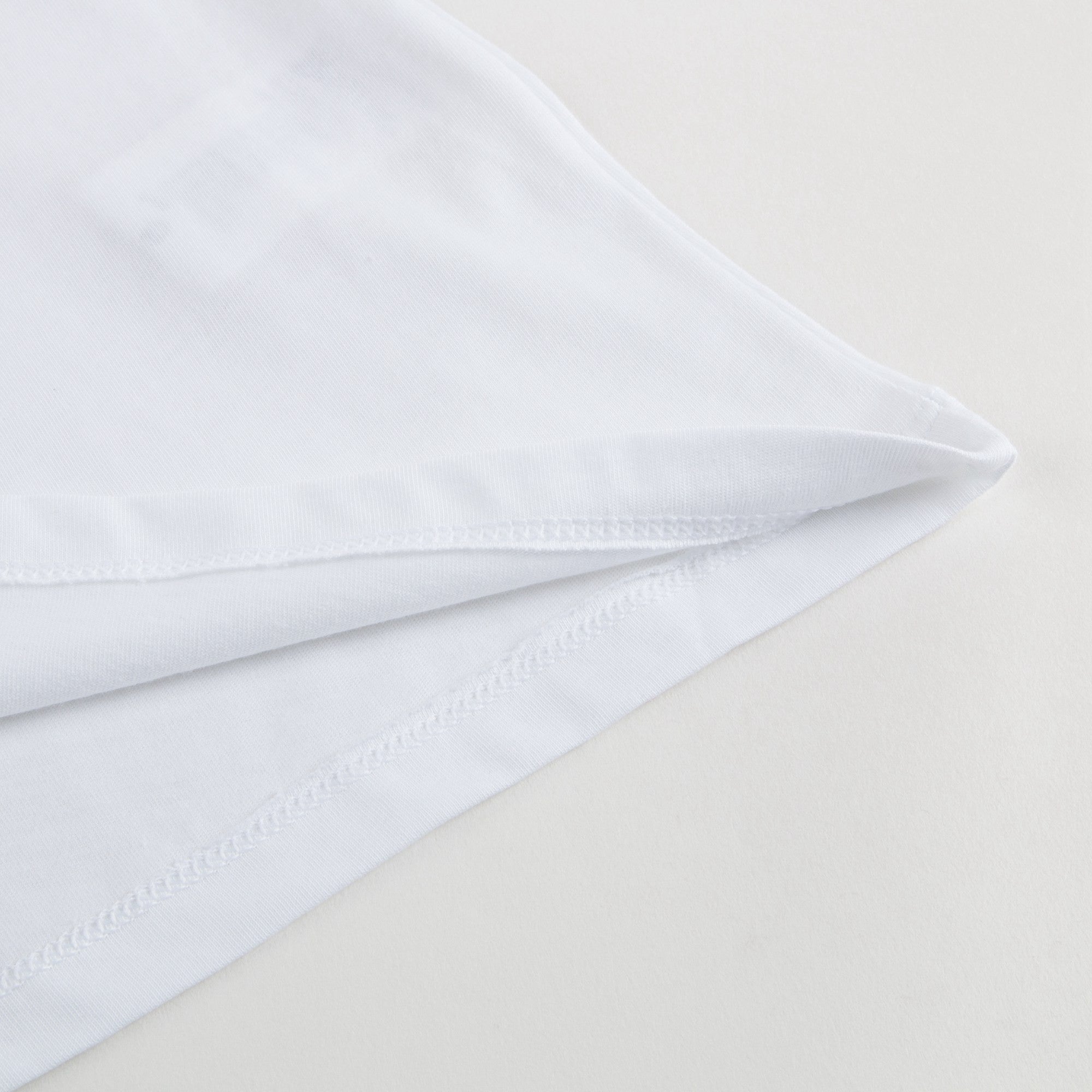 Girls White Cotton Logo T-shirt
