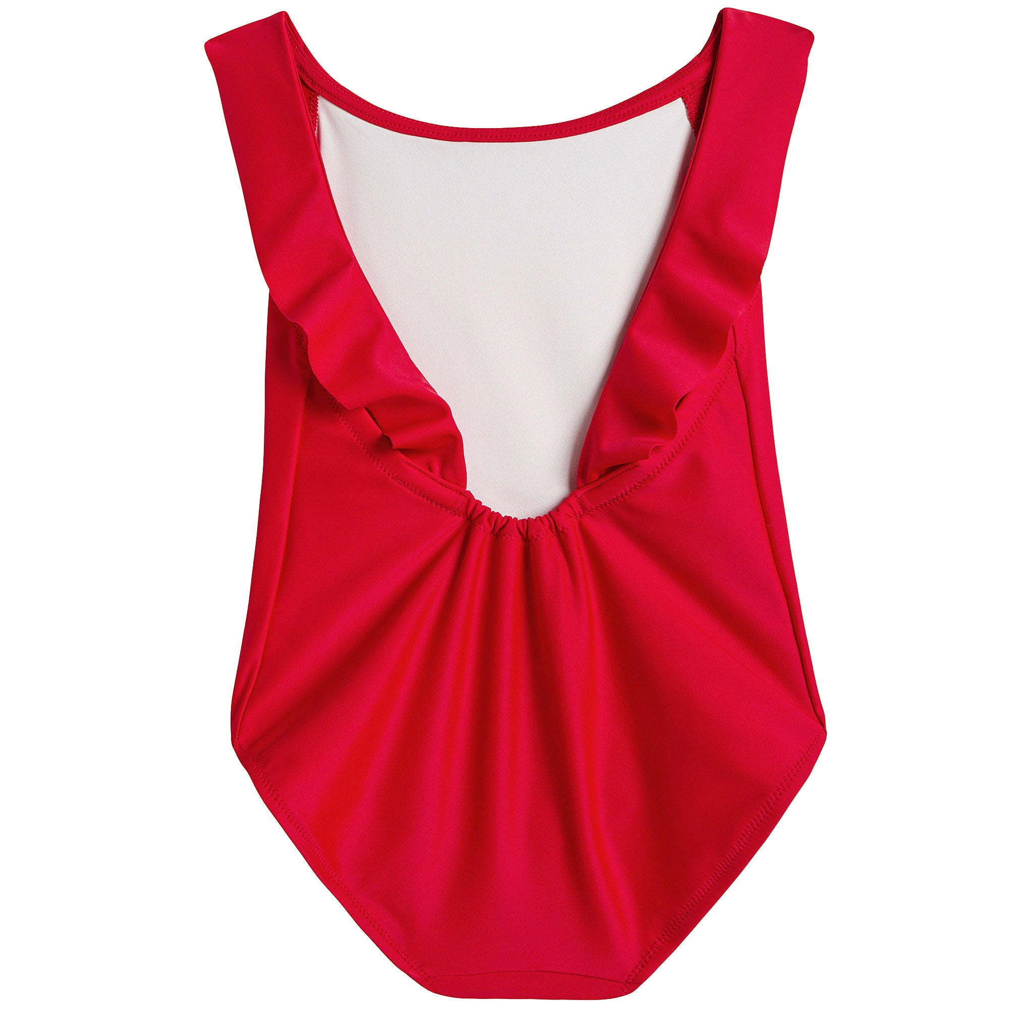 Girls Poppy Red  Swimwear