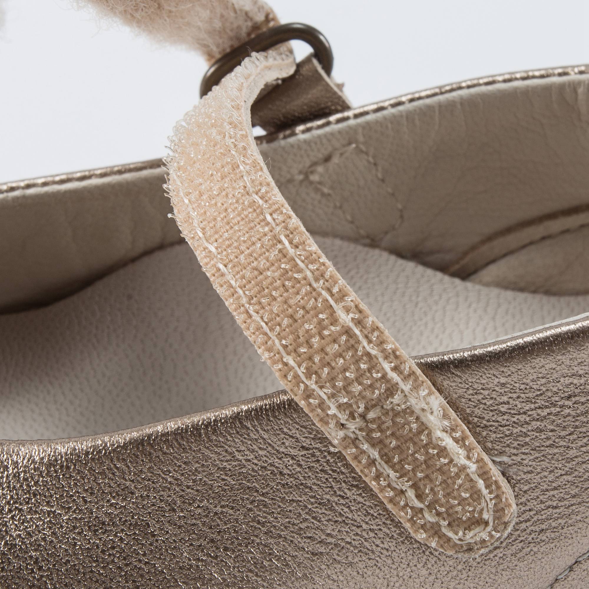 Girls Copper Flat Shoes