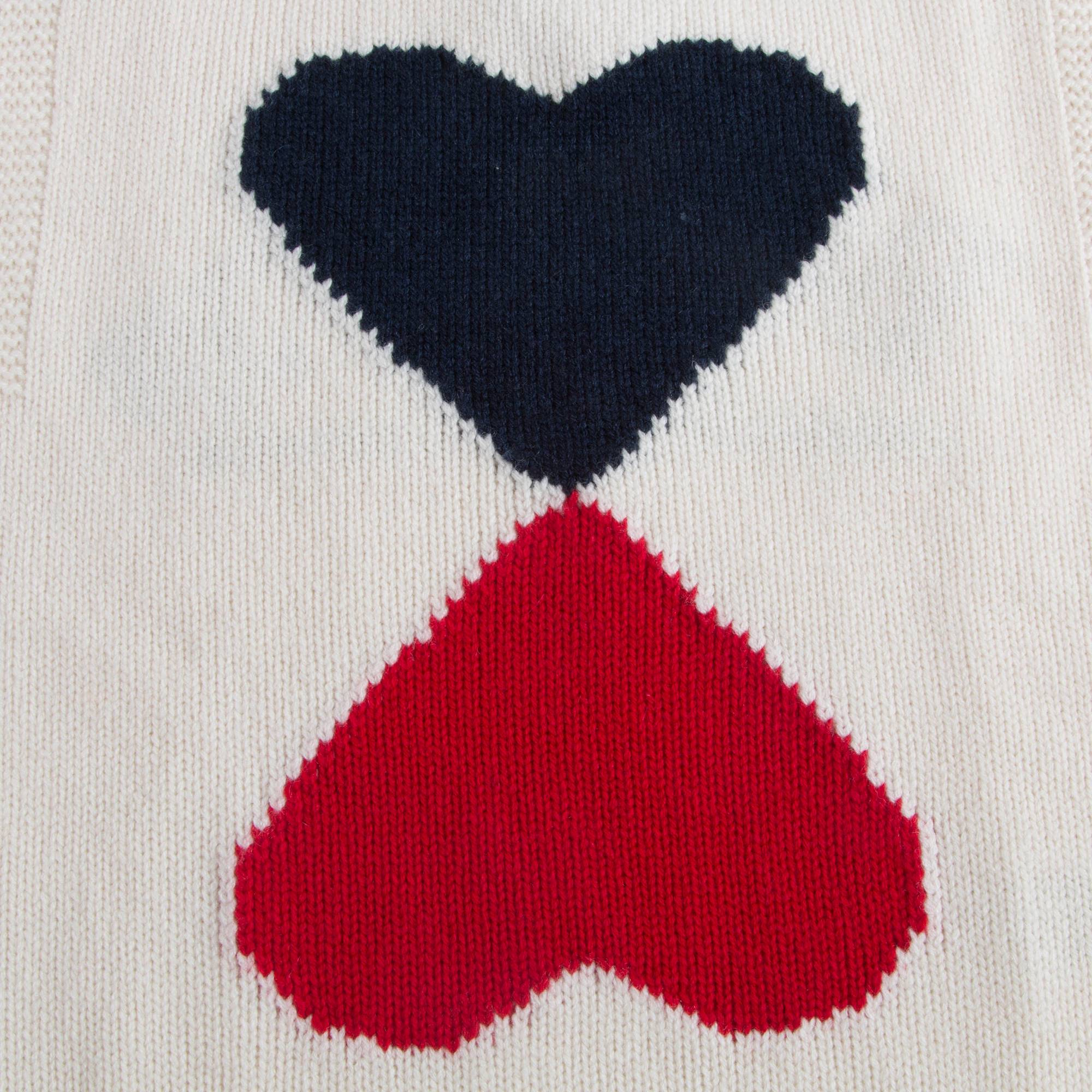 Girls Ivory Wool Sweater