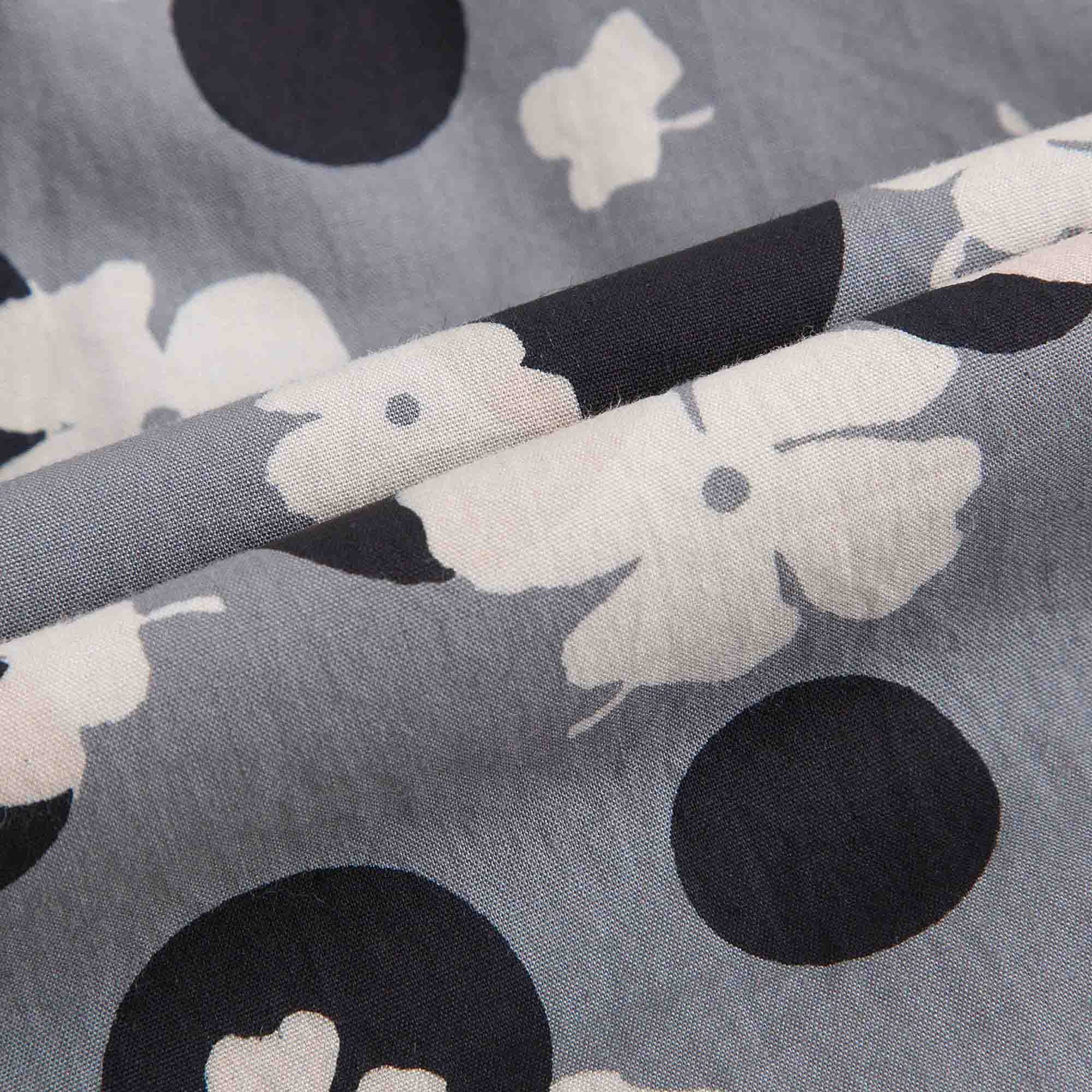 Baby Girls Grey With Multicolor Print Dresses - CÉMAROSE | Children's Fashion Store - 6