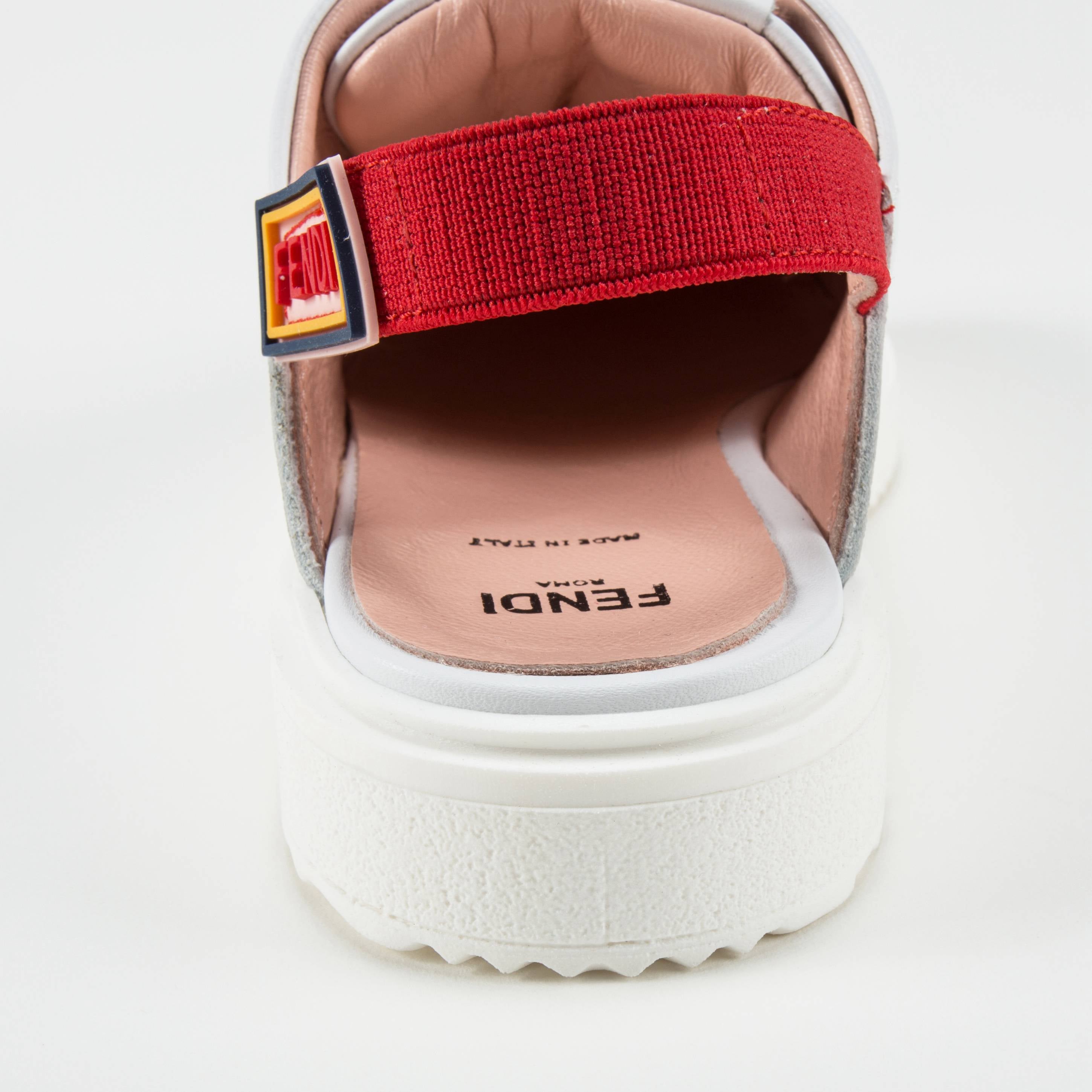 Girls White Leather Sandal Sneakers
