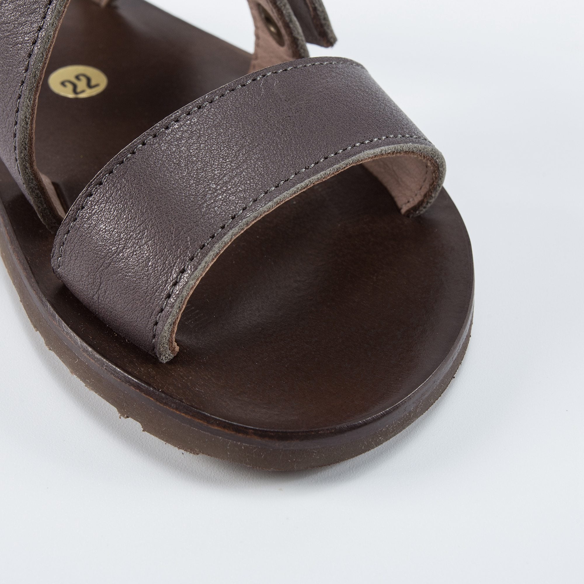 Girls Brown Flat Sandals