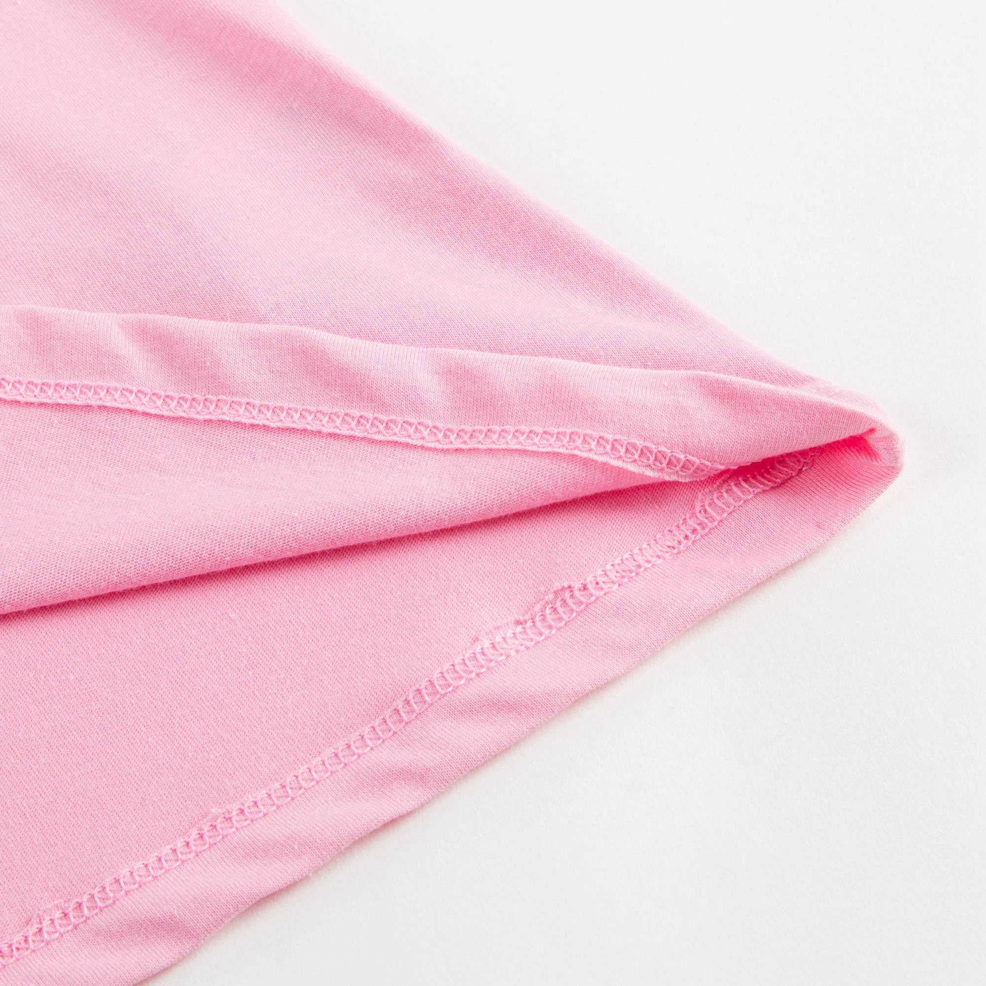 Girls Pink Logo Cotton T-shirt