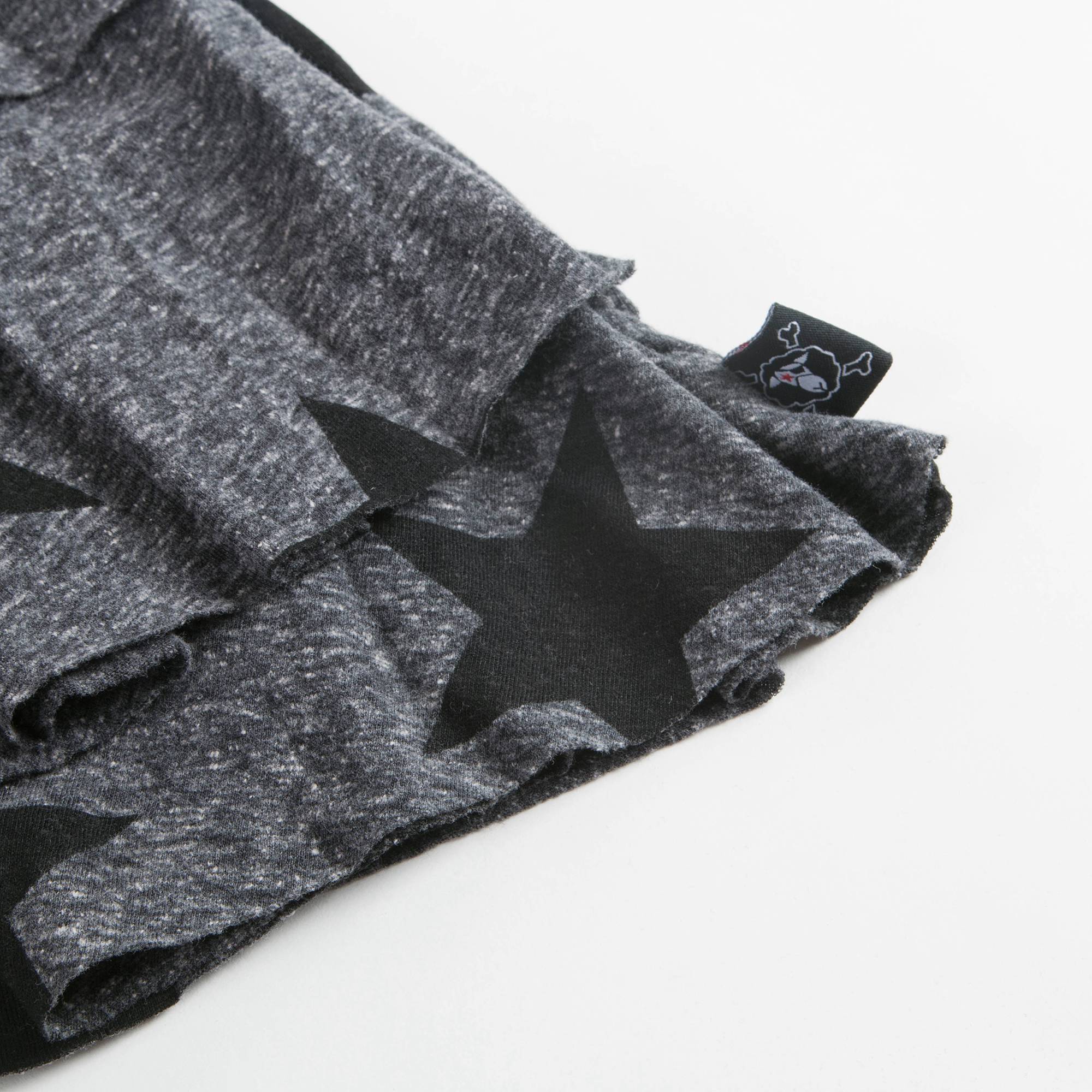 Girls Black & Charcoal Star Dress