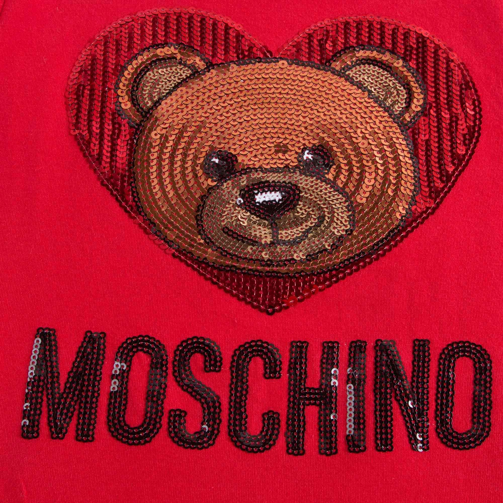 Girls Poppy Red Cotton T-shirt