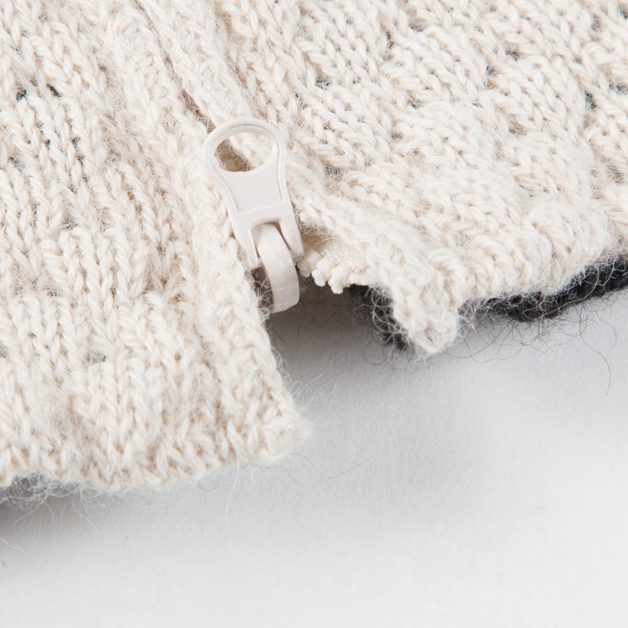 Baby White Sheep Alpaca Hooded Sweater
