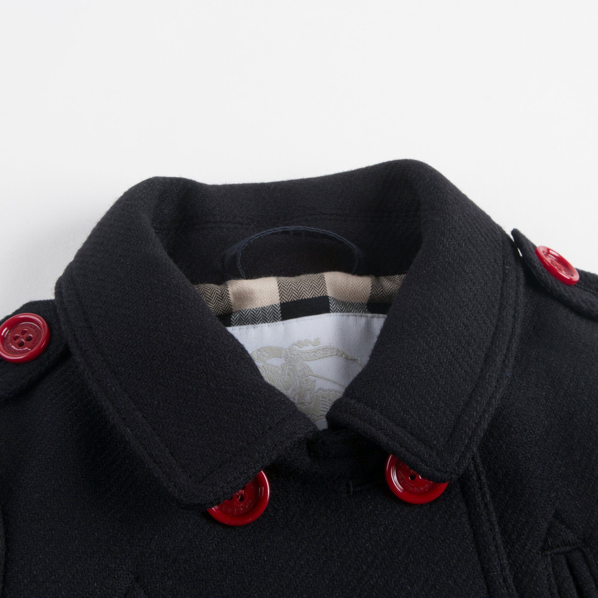Baby Navy Blue Wool Coat