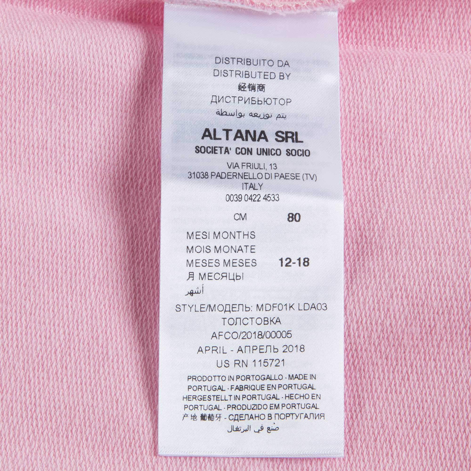 Baby Girls Rose Cotton Sweatshirt