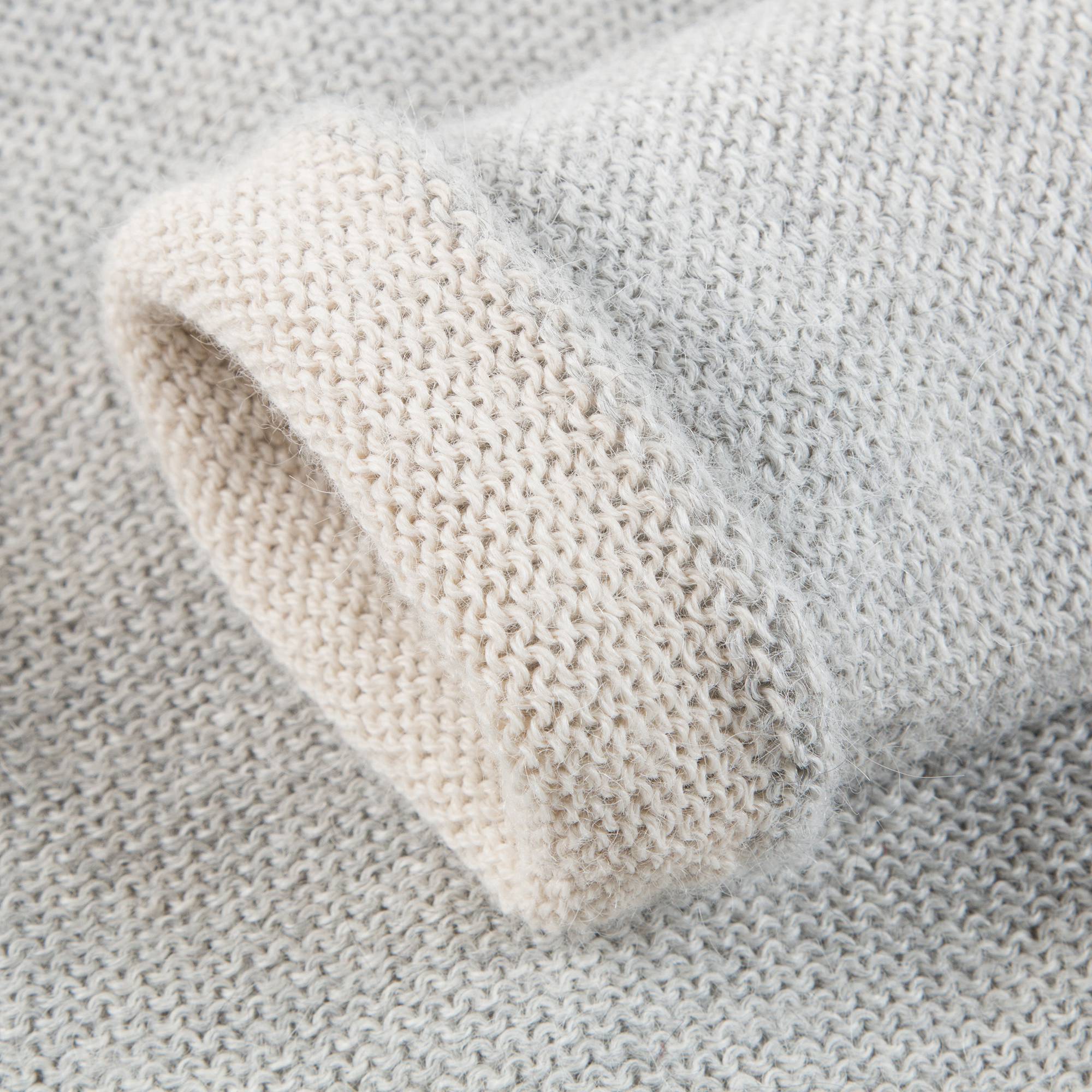 Baby Grey Rabbit Alpaca Hooded Animal Sweater