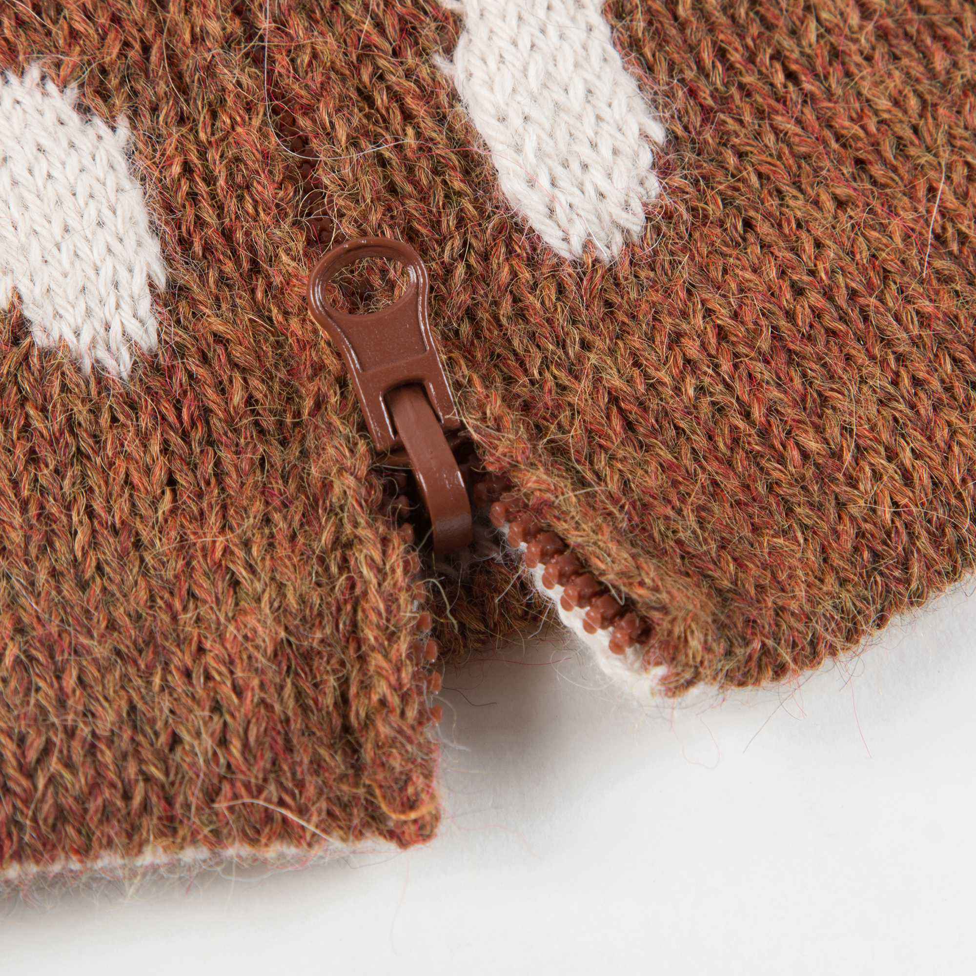 Baby Brown Bambi Alpaca Hooded Animal Sweater