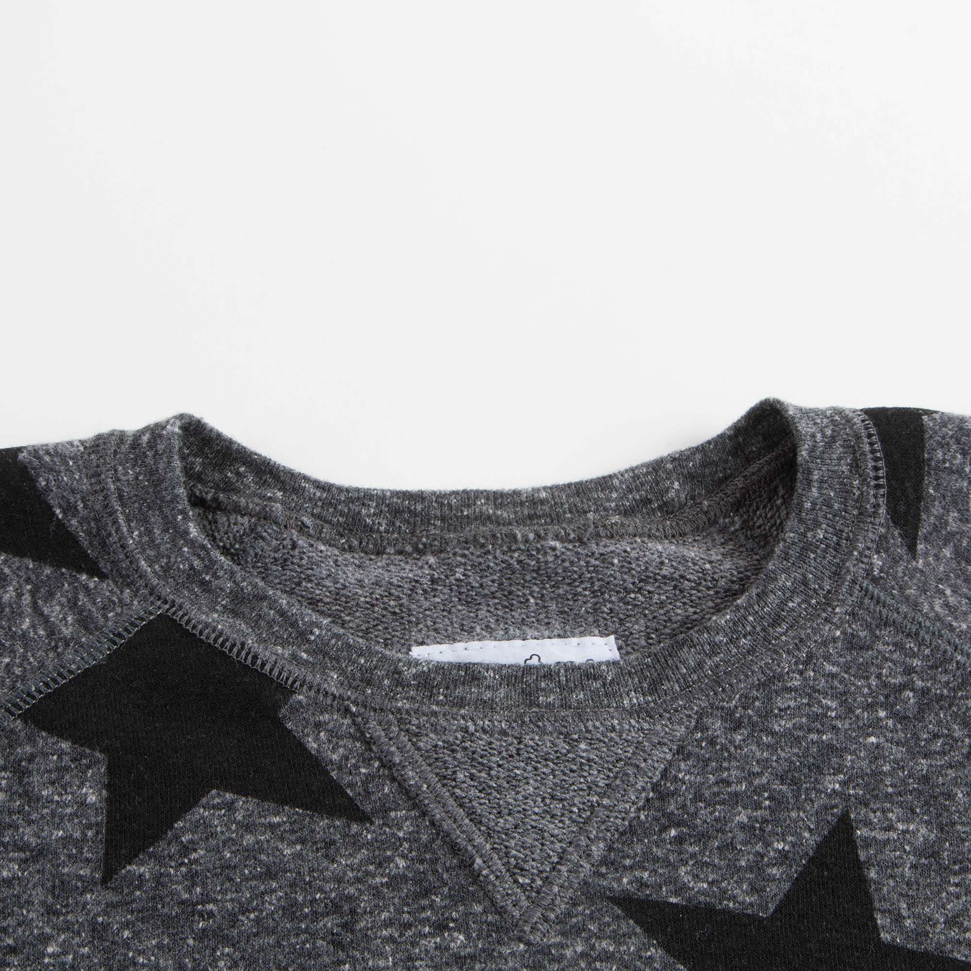 Girls Charcoal Star Sweatshirt