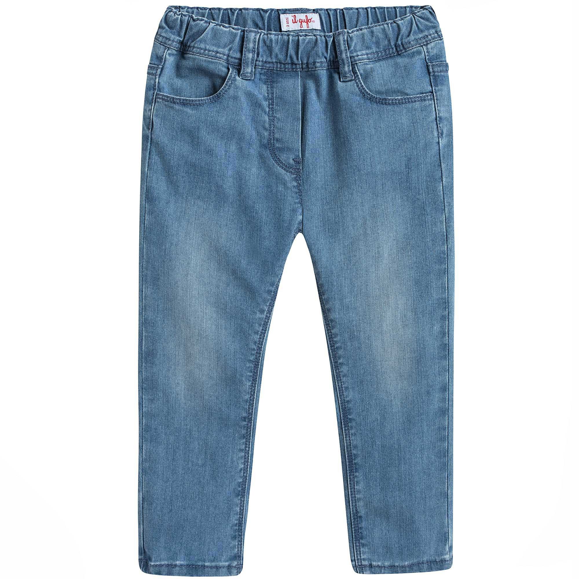 Girls Blue Denim Skinny Jeans - CÉMAROSE | Children's Fashion Store - 1