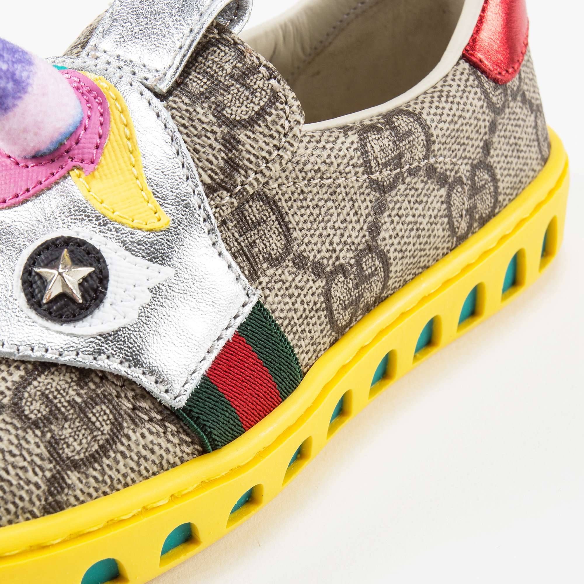 Girls Beige GG Unicorn Shoes