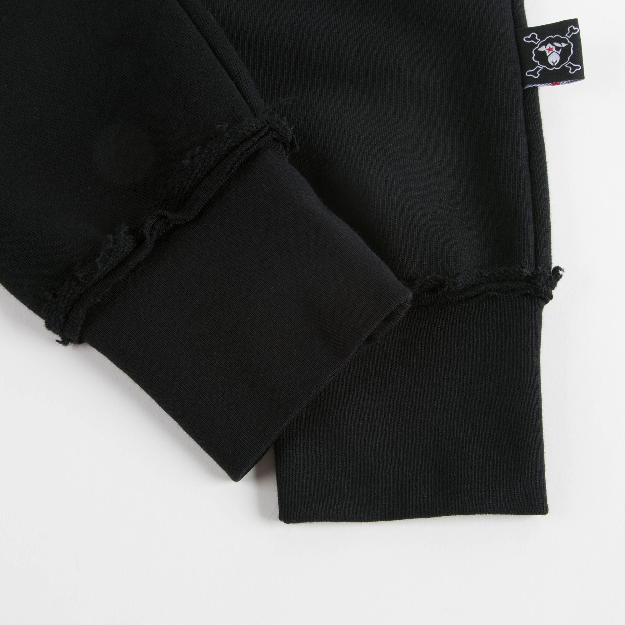 Baby Boys Black Skull Cotton Trousers