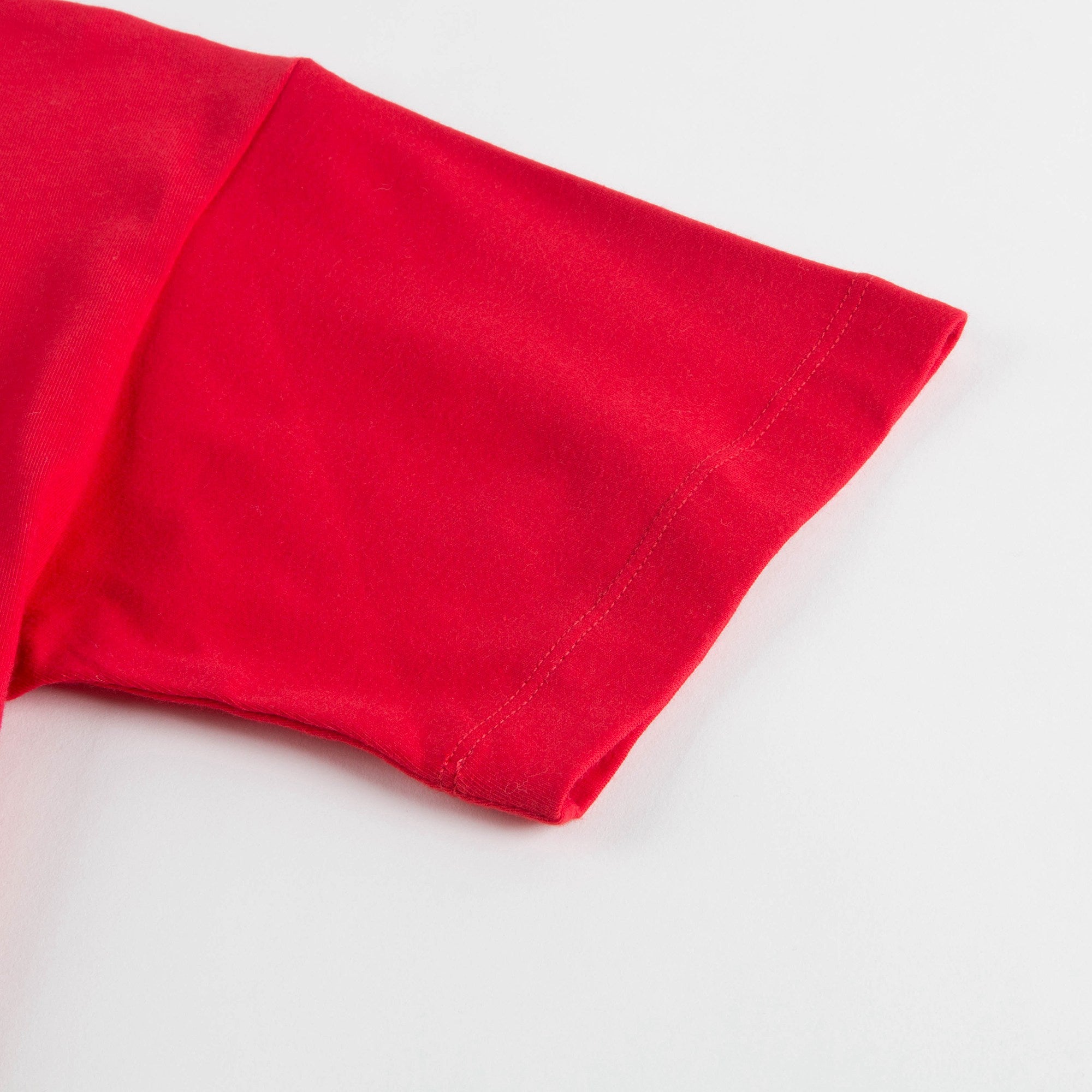 Girls Poppy Red Cotton T-shirt