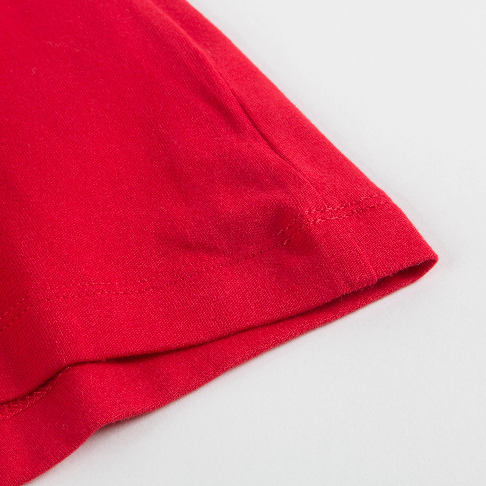 Girls Poppy Red Cotton T-shirt